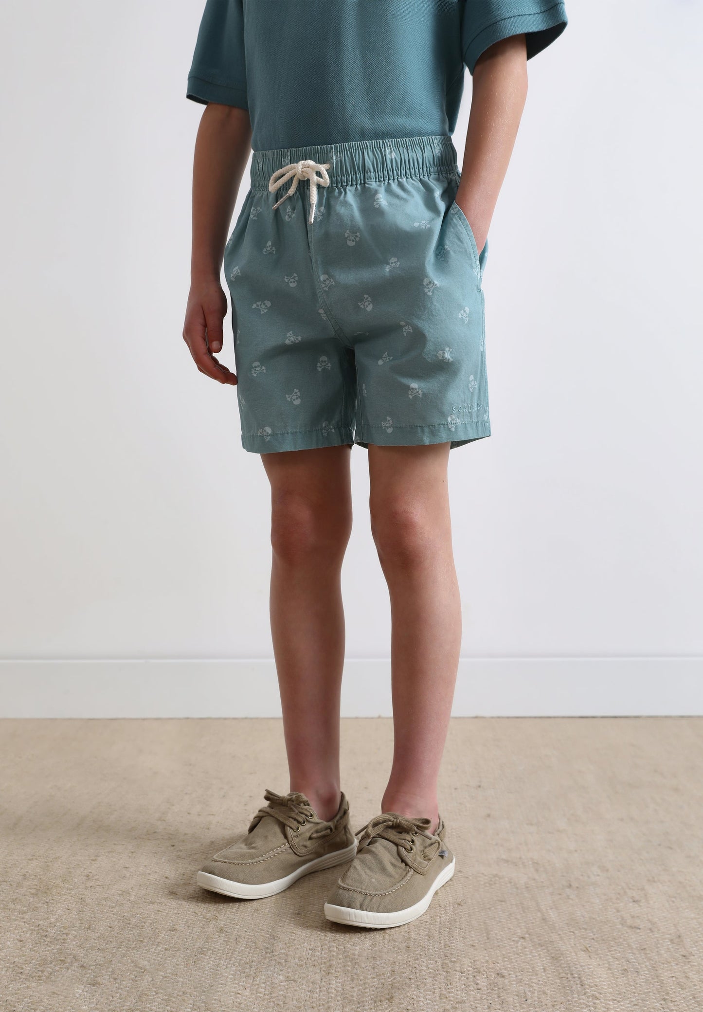 CLASSIC SWIMMING TRUNKS WITH SKULLS