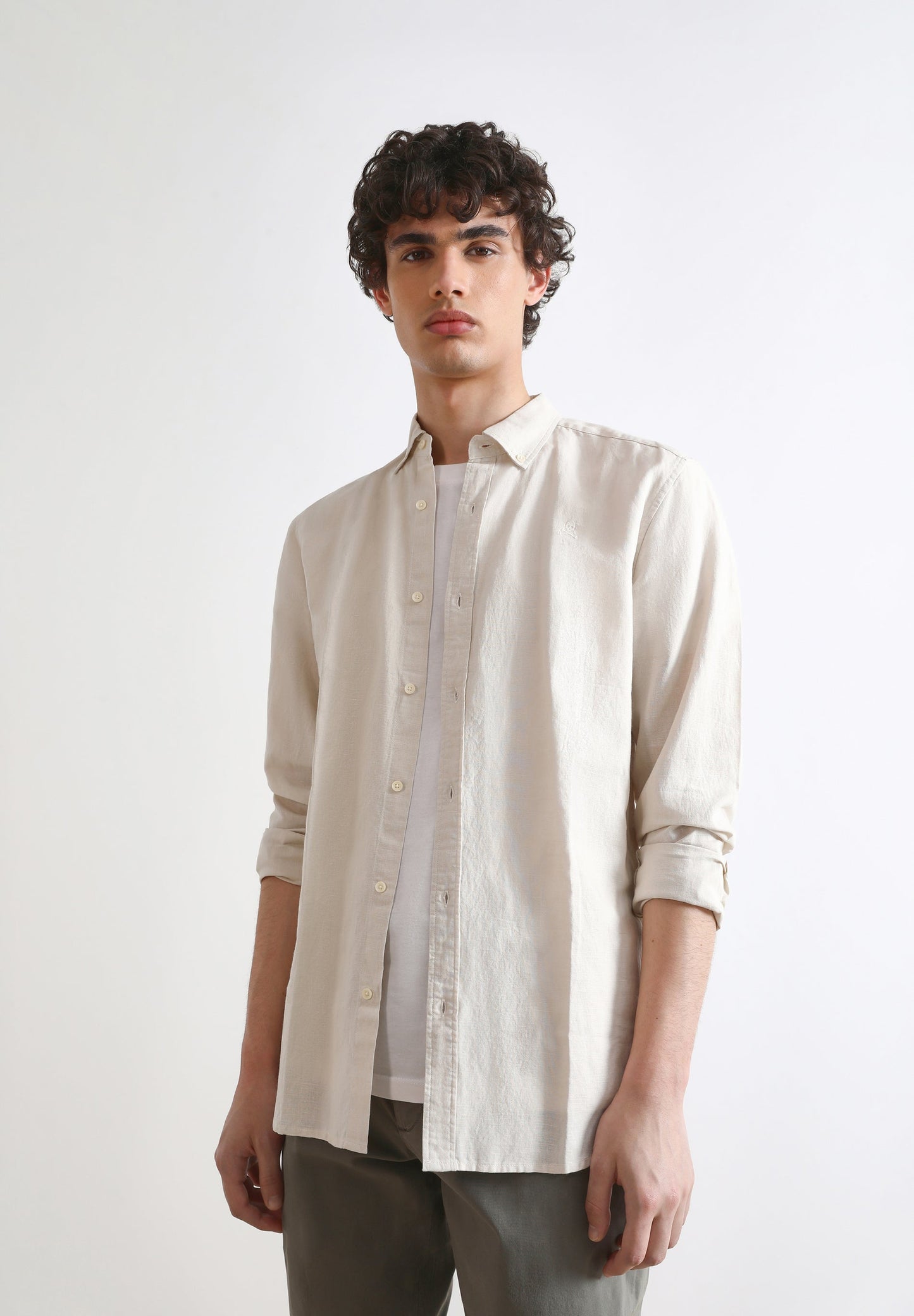 SHIRT WITH BUTTON-DOWN COLLAR