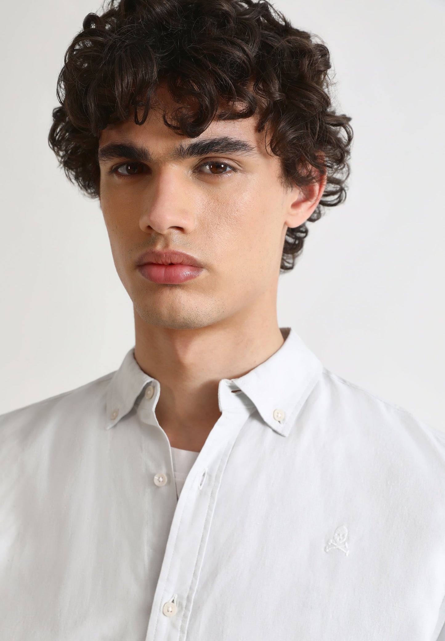 SHIRT WITH BUTTON-DOWN COLLAR