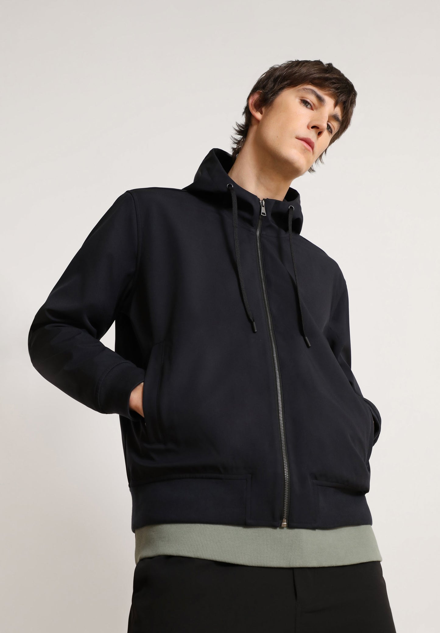 LIGHTWEIGHT JACKET WITH HOOD