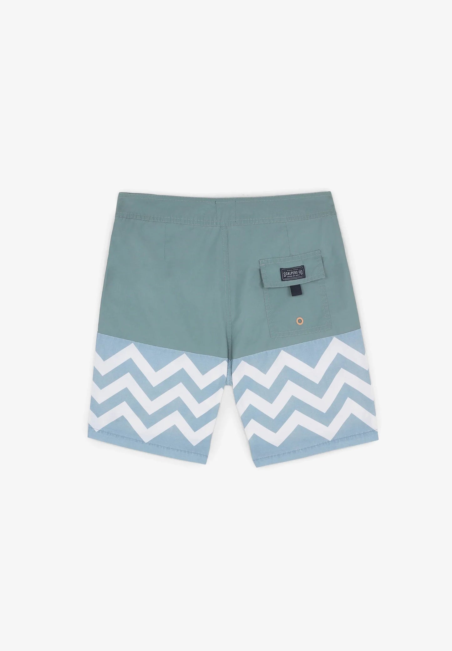 ZIGZAG PRINT SWIMMING TRUNKS