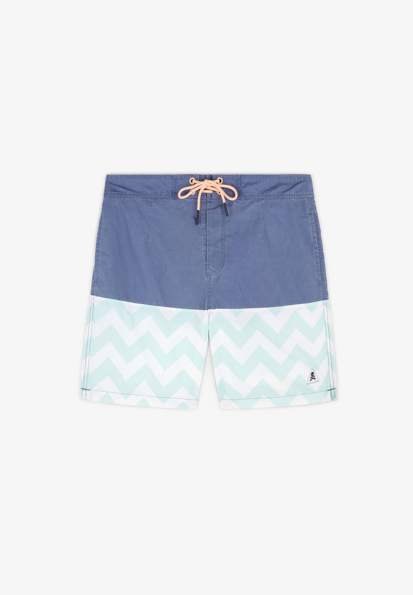 ZIGZAG PRINT SWIMMING TRUNKS