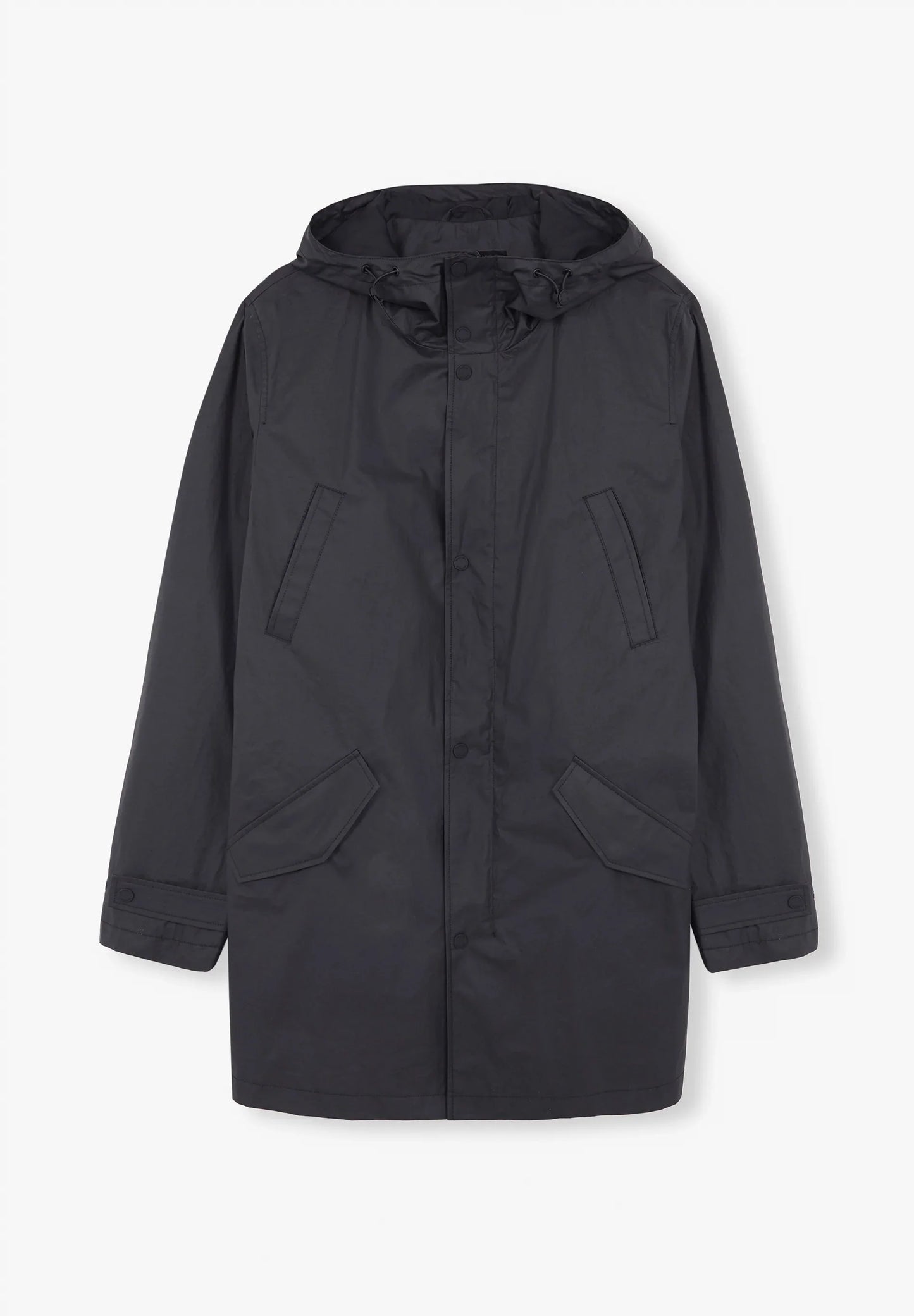 WAXED HOODED PARKA