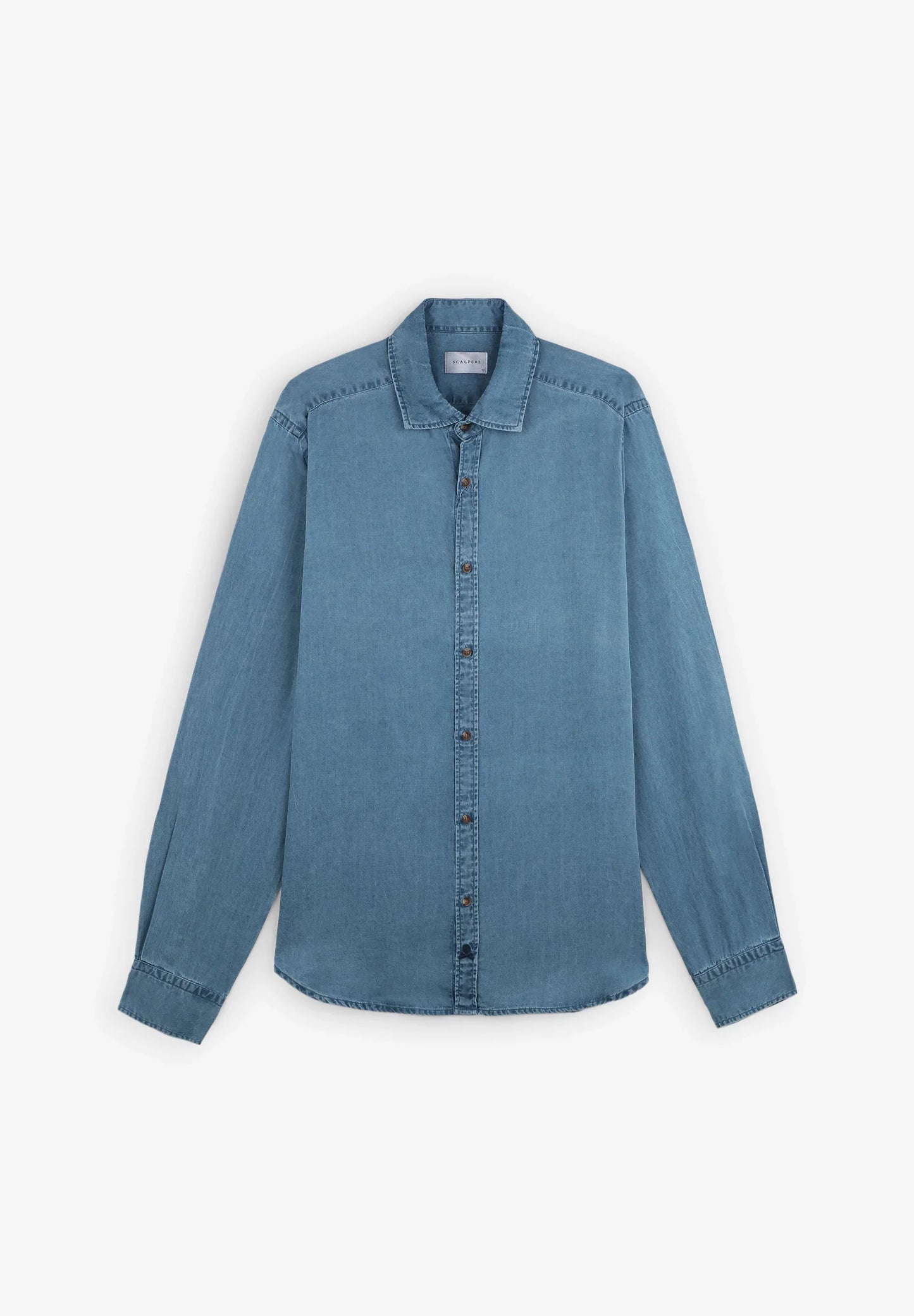 DENIM SHIRT WITH SKULL FLAP