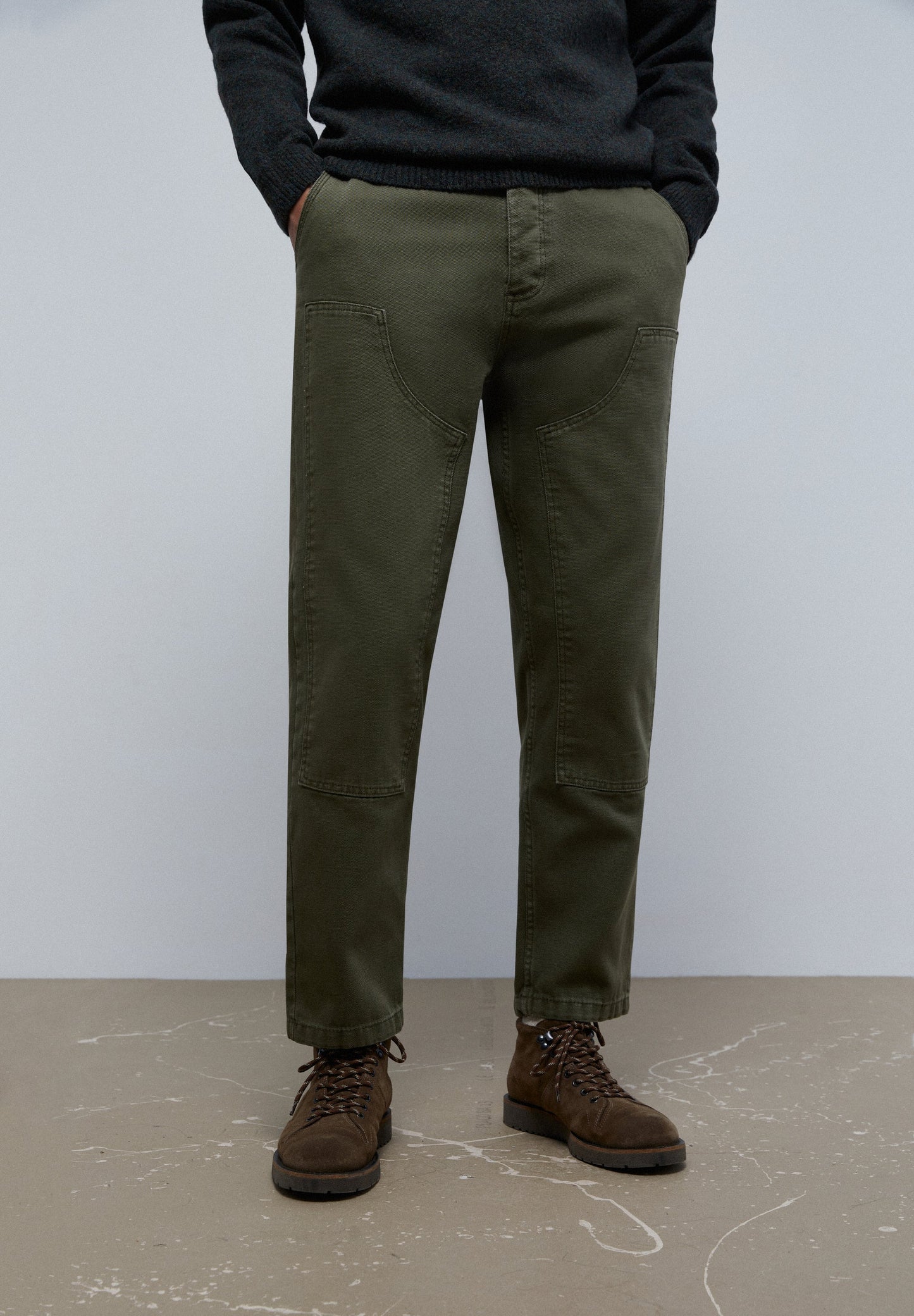 TWILL PATCH TROUSERS