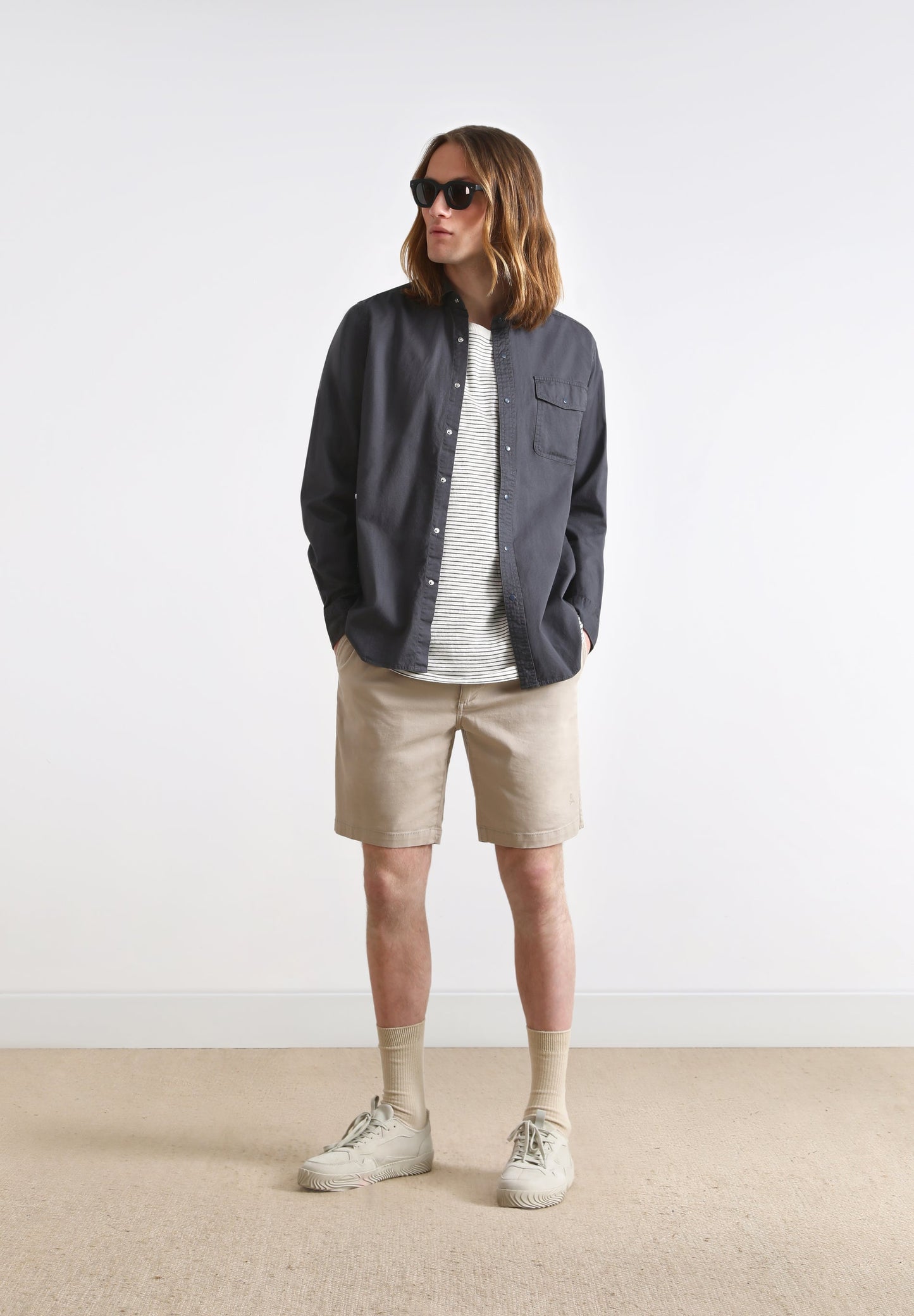 LIGHTWEIGHT FADED OVERSHIRT