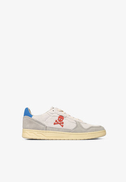 LEATHER SNEAKERS WITH CONTRAST DETAIL