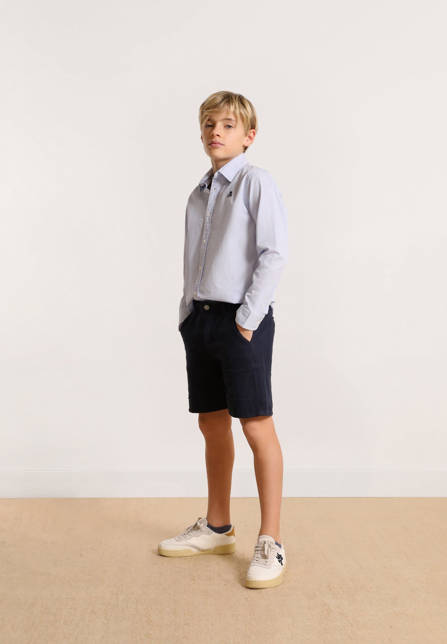 CONTRAST SKULL SHIRT