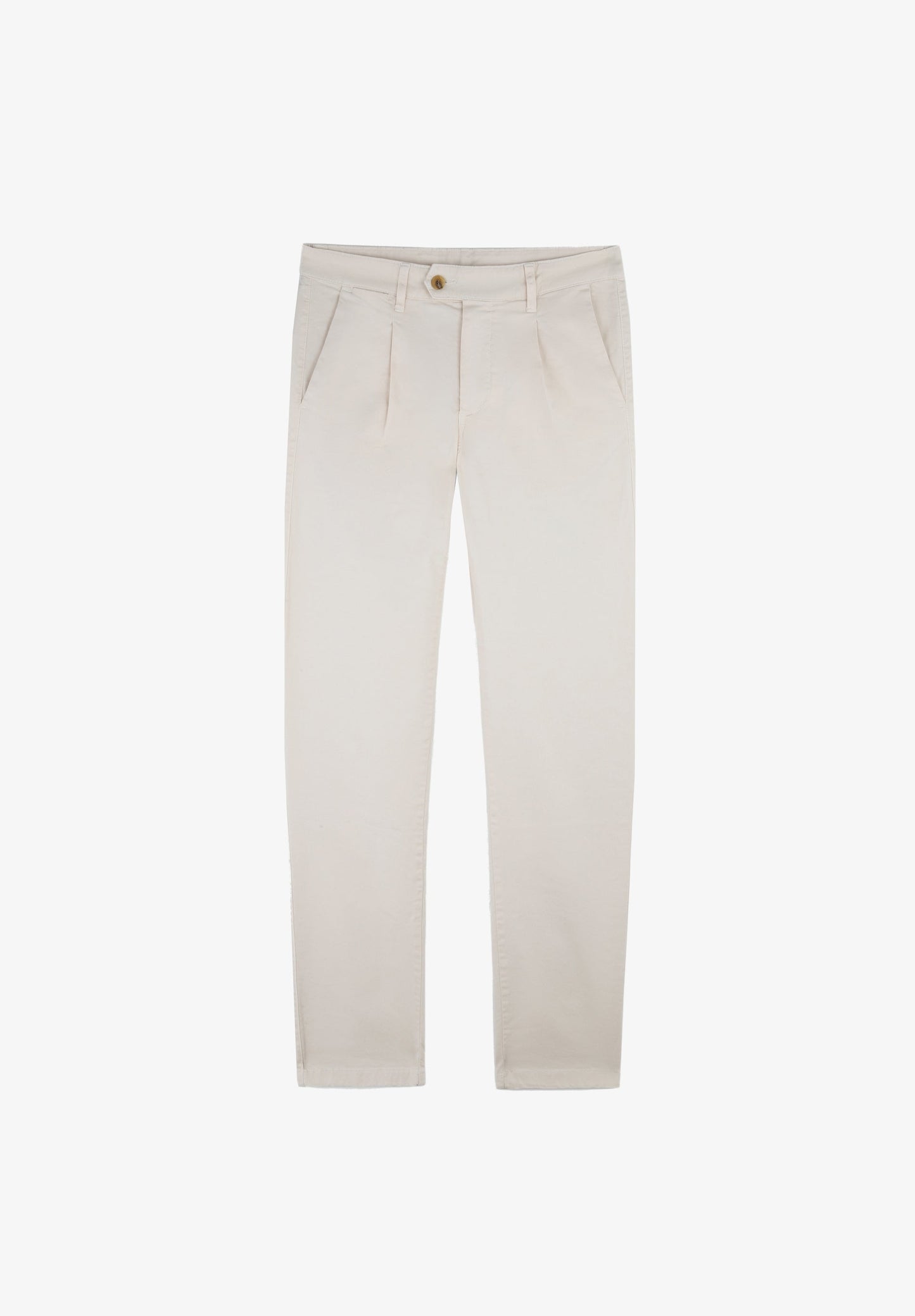PLEATED CHINO TROUSERS