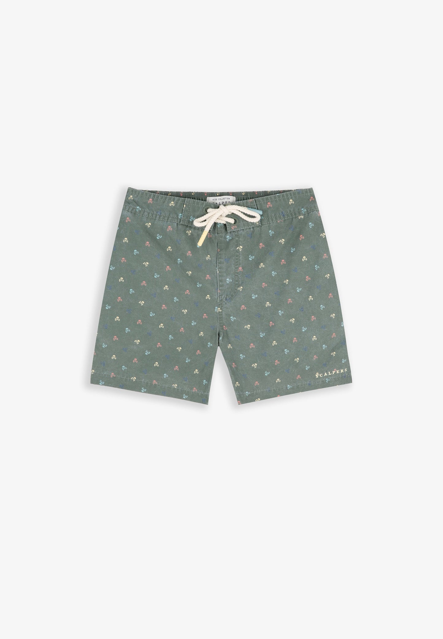 SWIMMING TRUNKS WITH ALL-OVER SKULLS