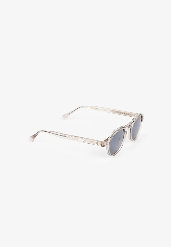 ROUND CLEAR-FRAMED SUNGLASSES