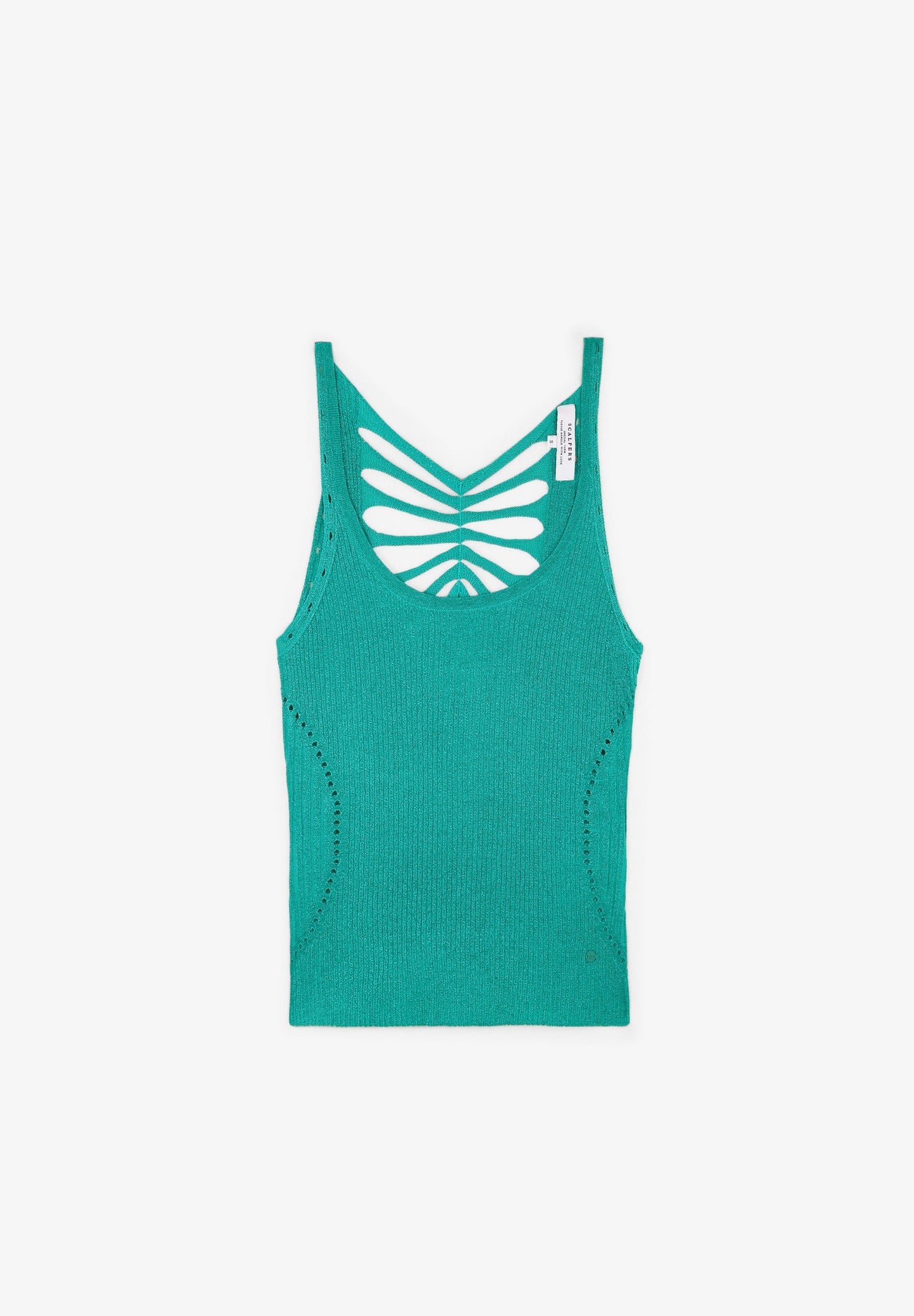 KNIT TOP WITH BACK DETAILING