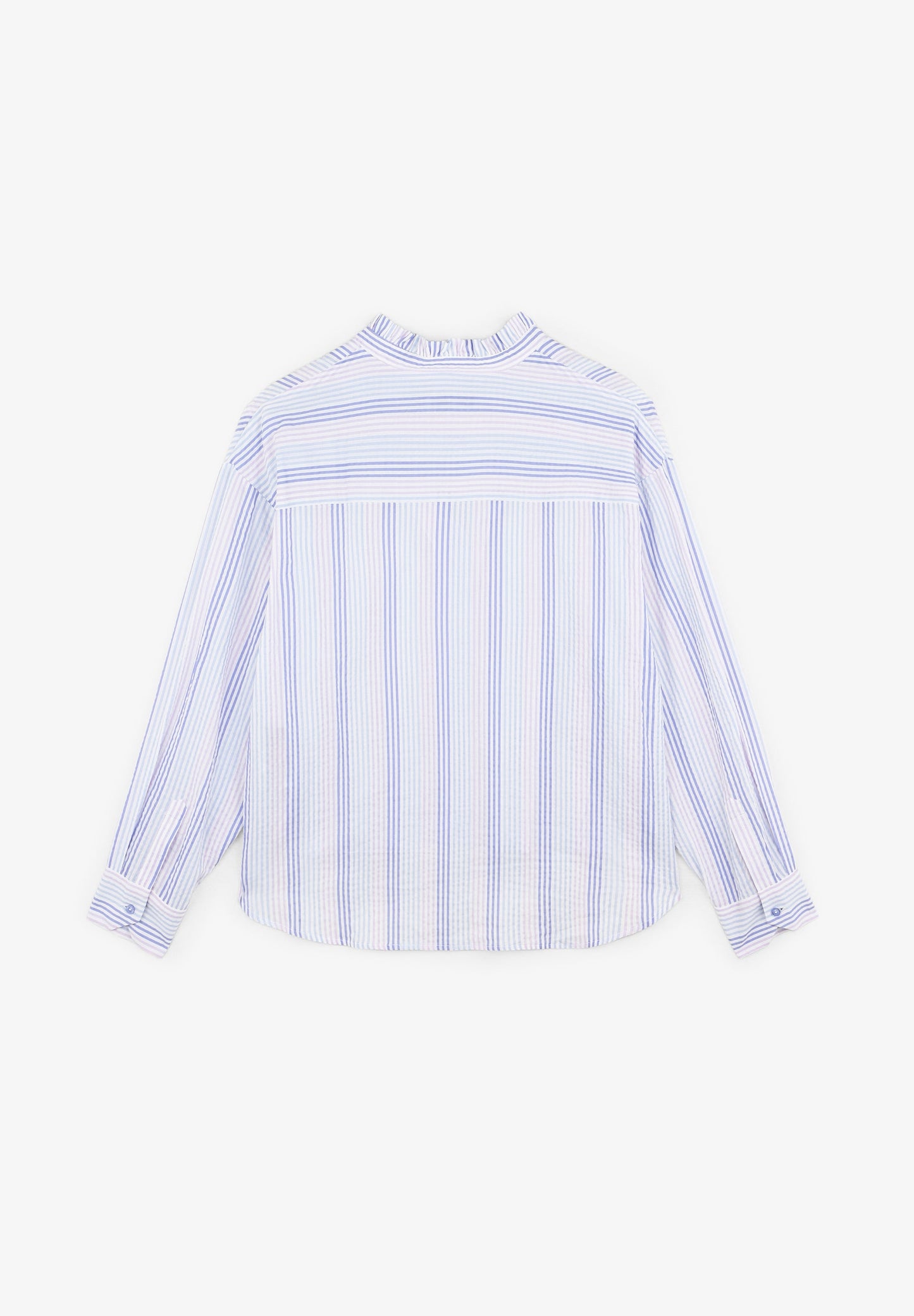 MULTICOLOURED STRIPED BLOUSE