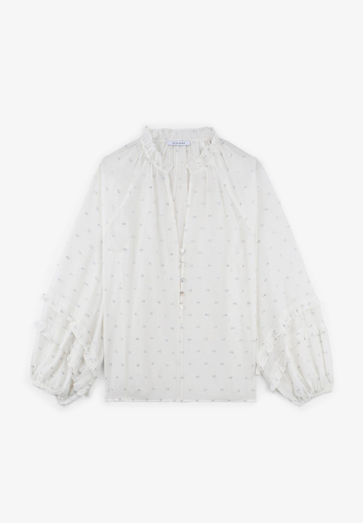 BLOUSE WITH PUFF SLEEVES