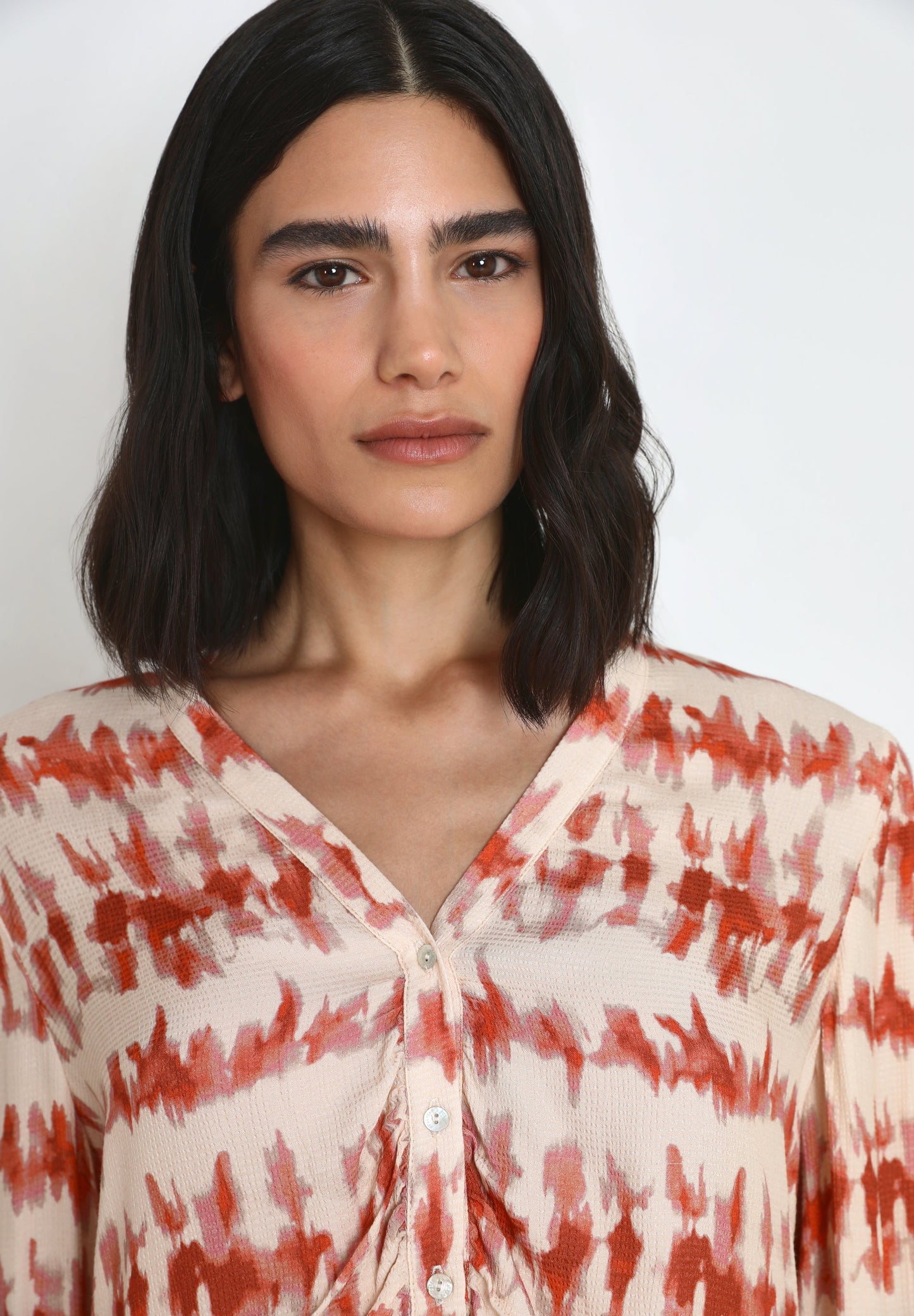 TIE-DYE CROPPED BLOUSE