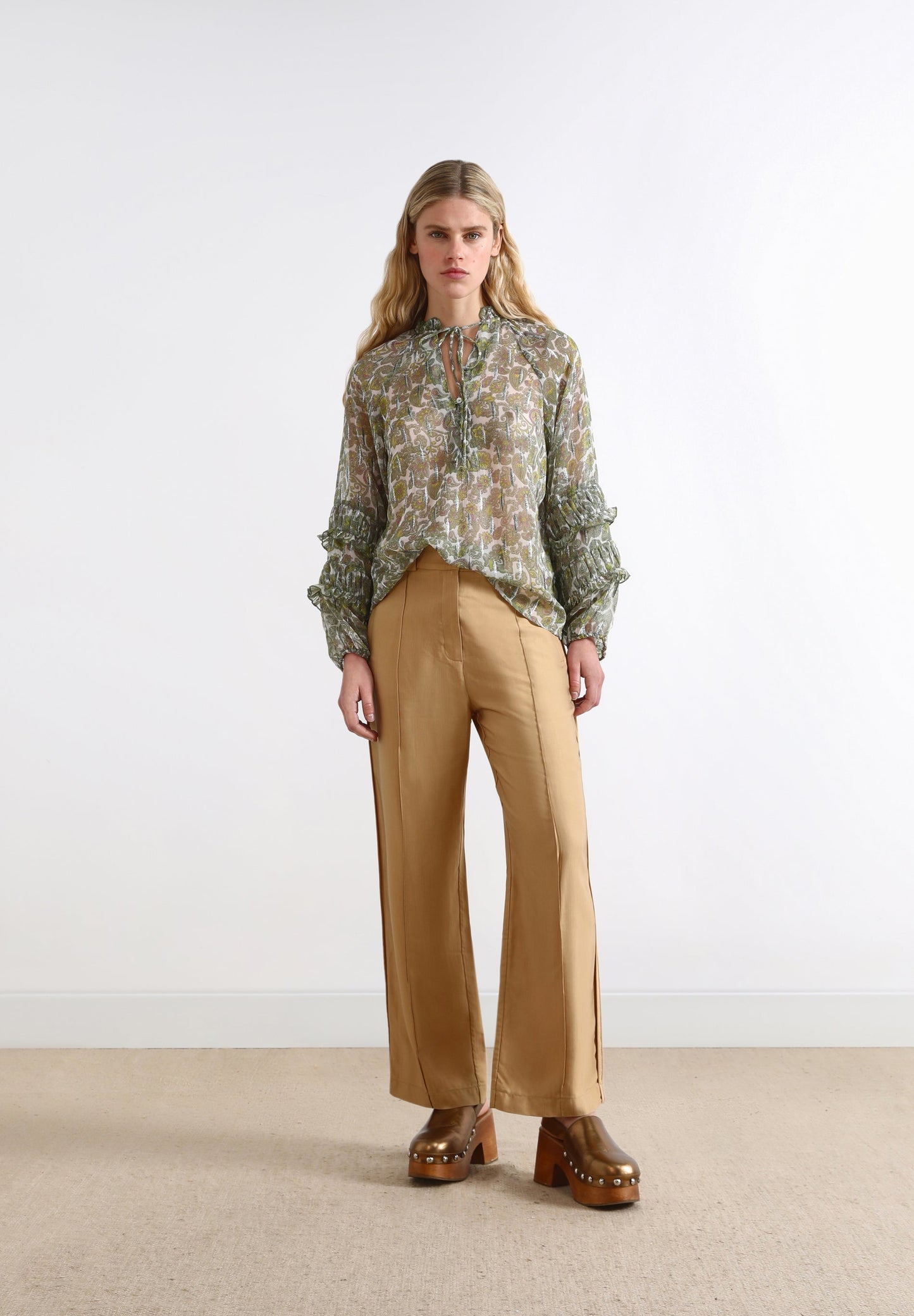 PAISLEY LUREX BLOUSE