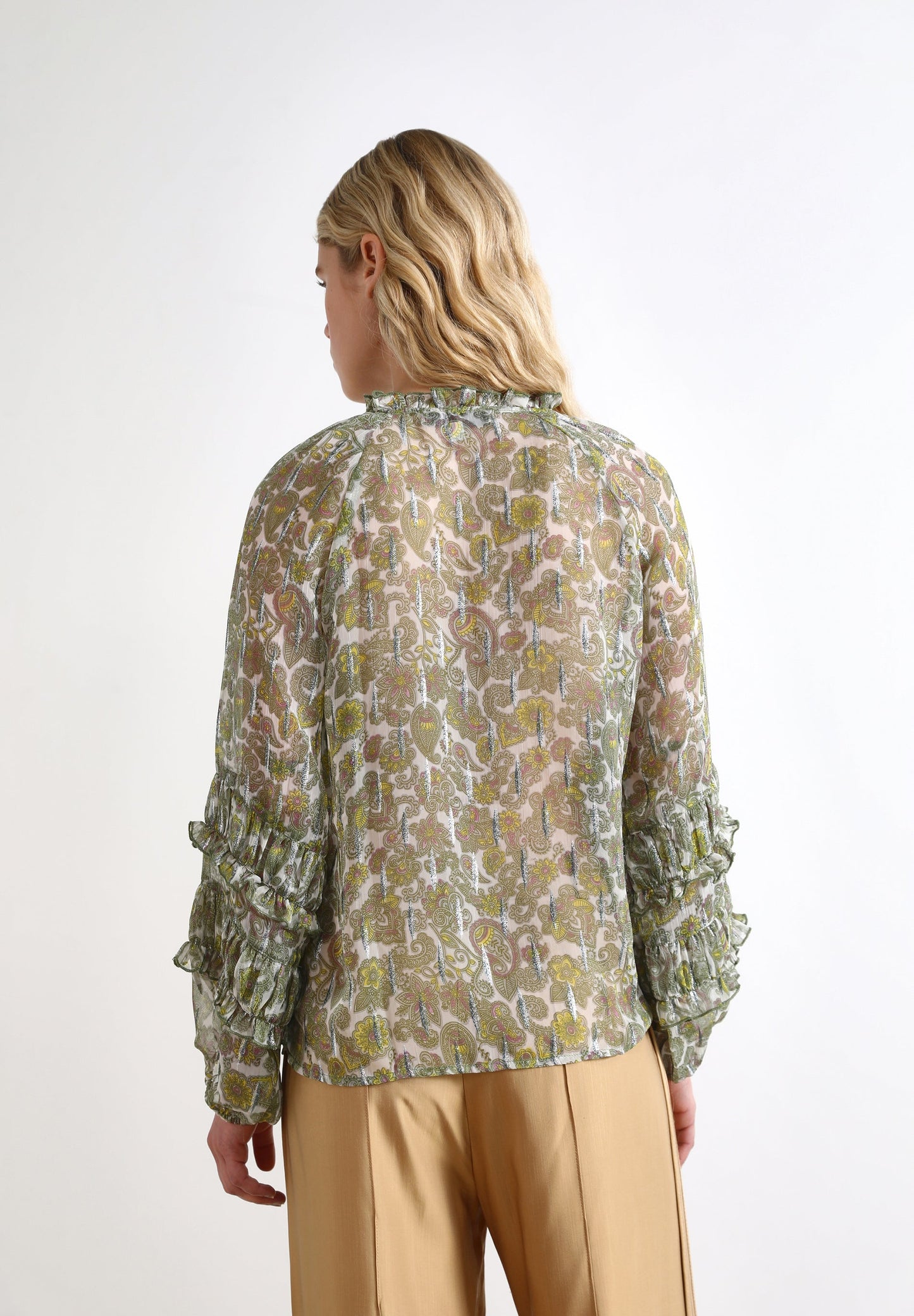 PAISLEY LUREX BLOUSE