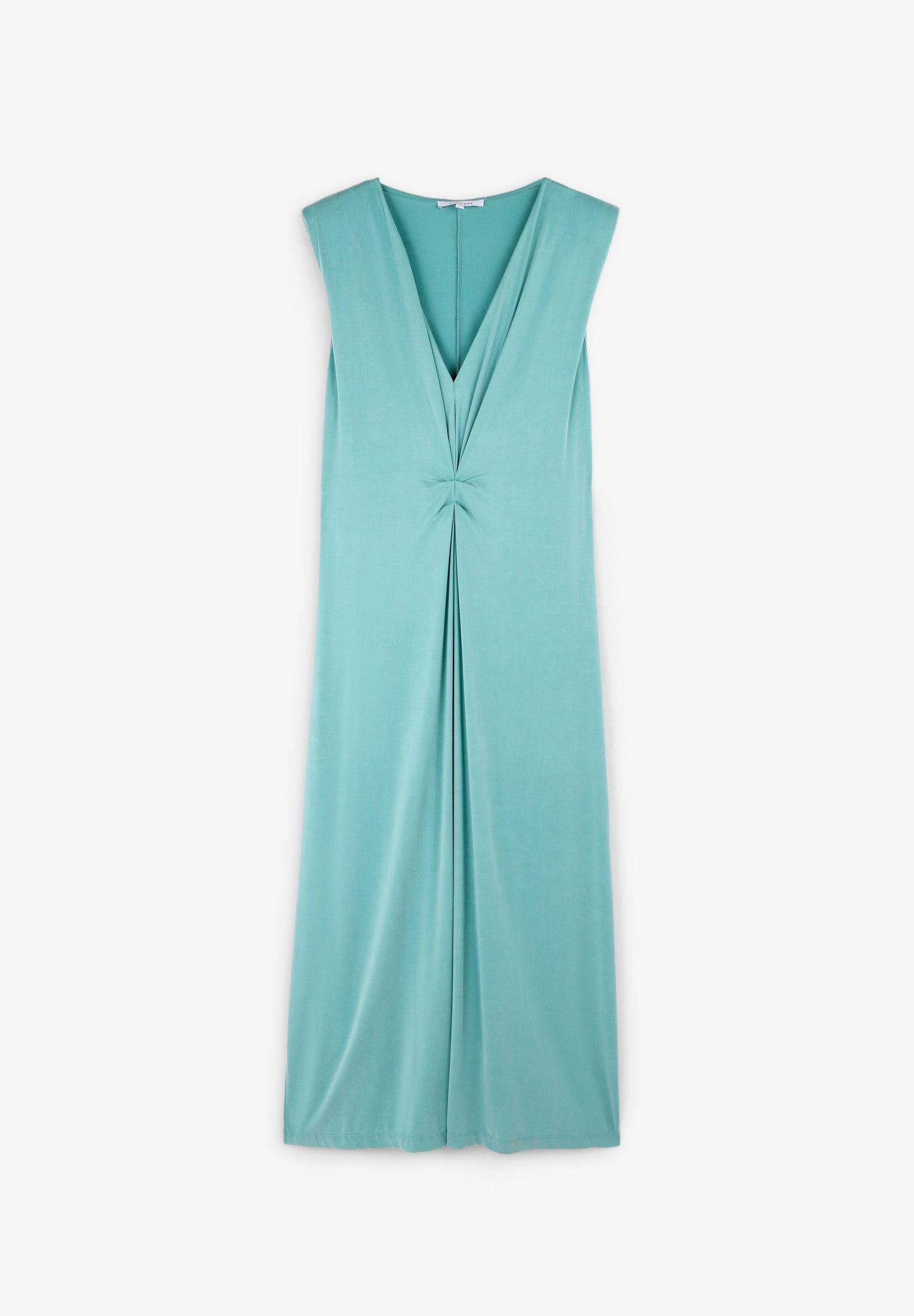 DRAPED CUPRO DRESS