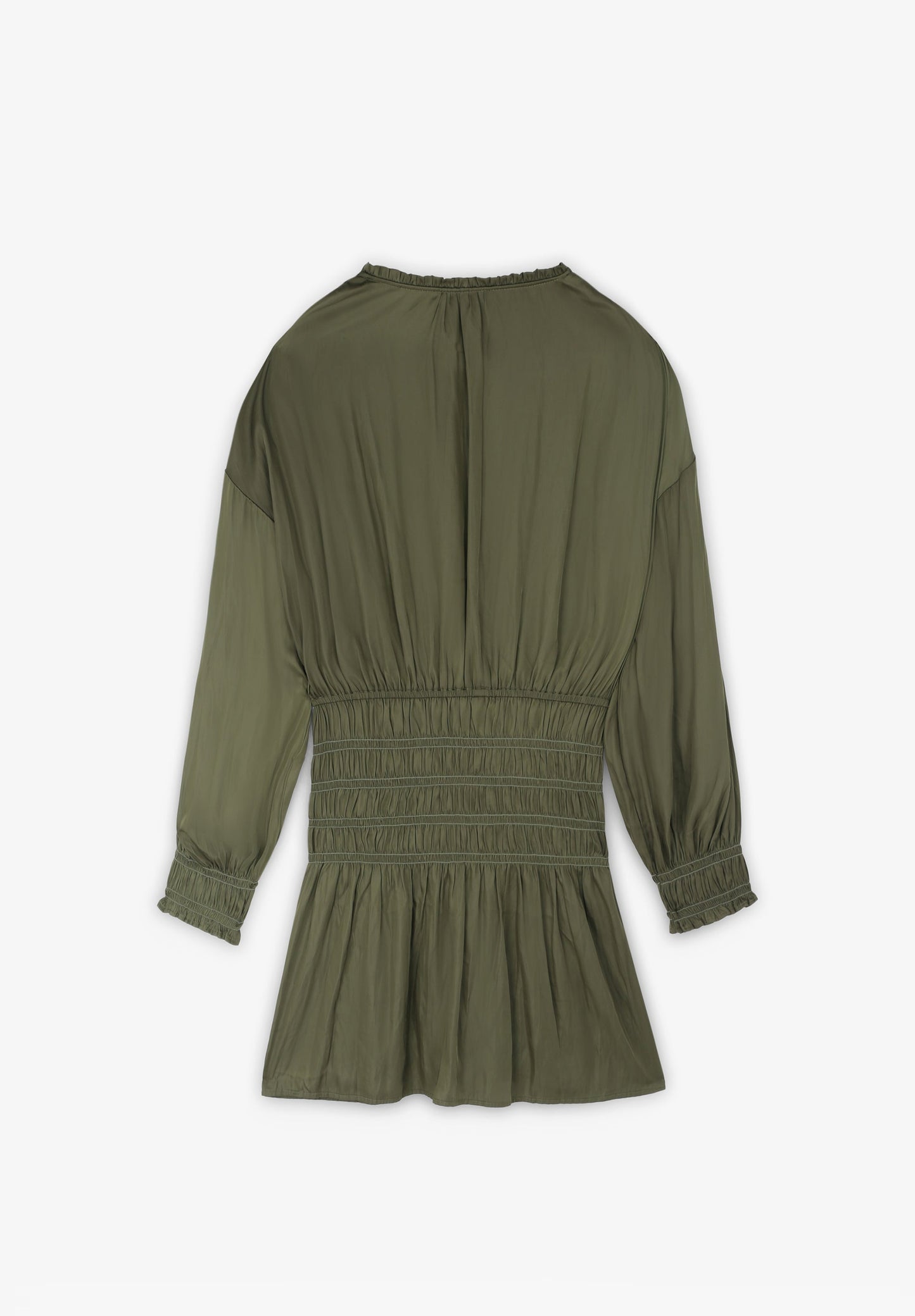 SMOCKED MINI DRESS