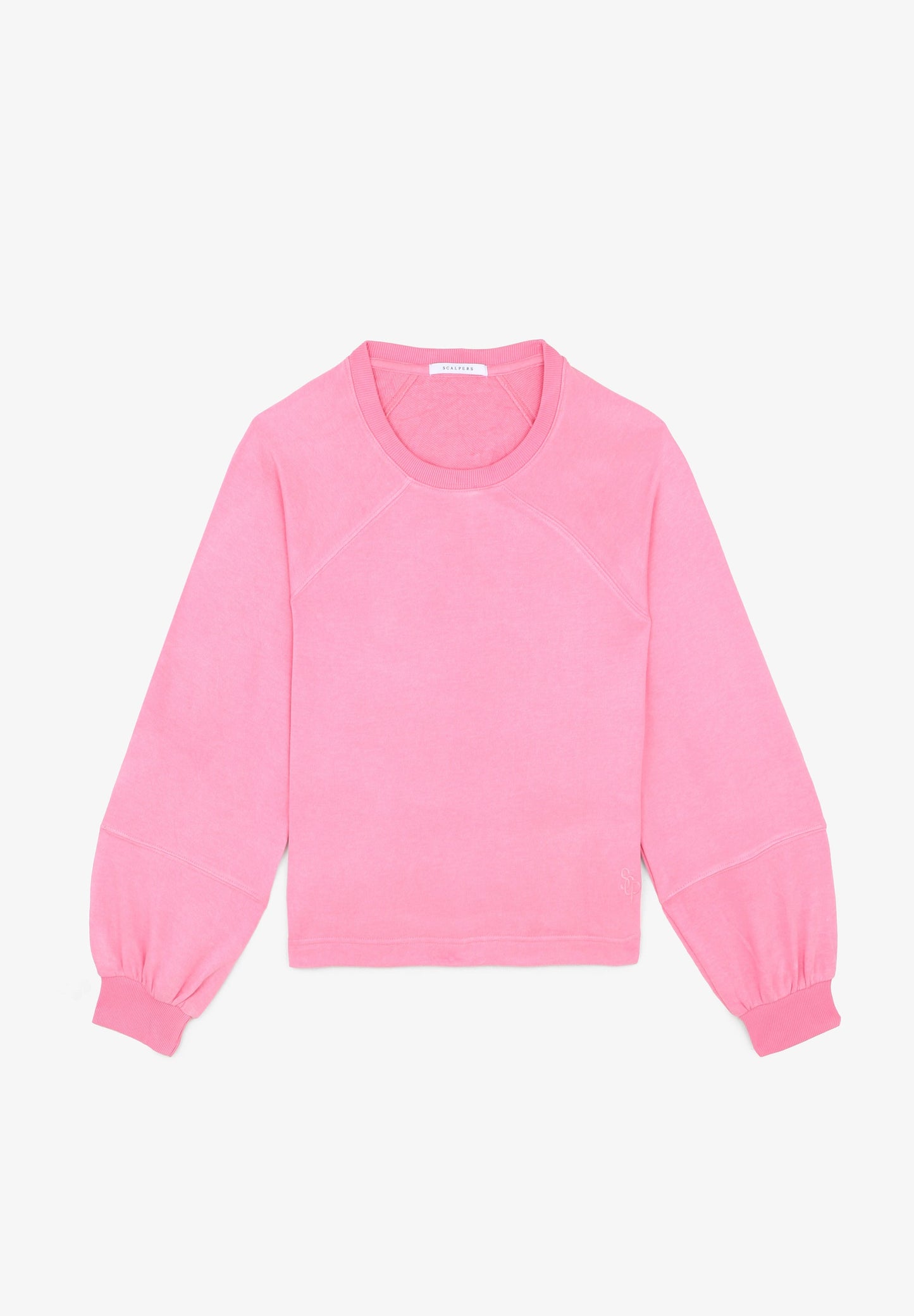 RANGLAN SLEEVE FADED SWEATSHIRT
