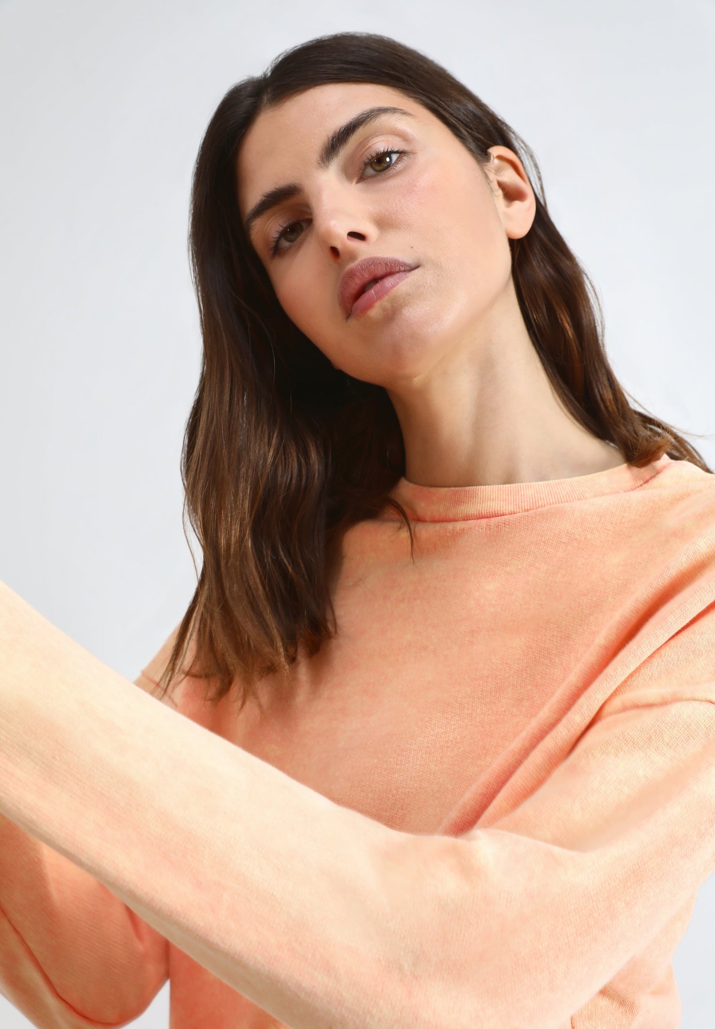 FADED SWEATSHIRT WITH SHINY SKULL