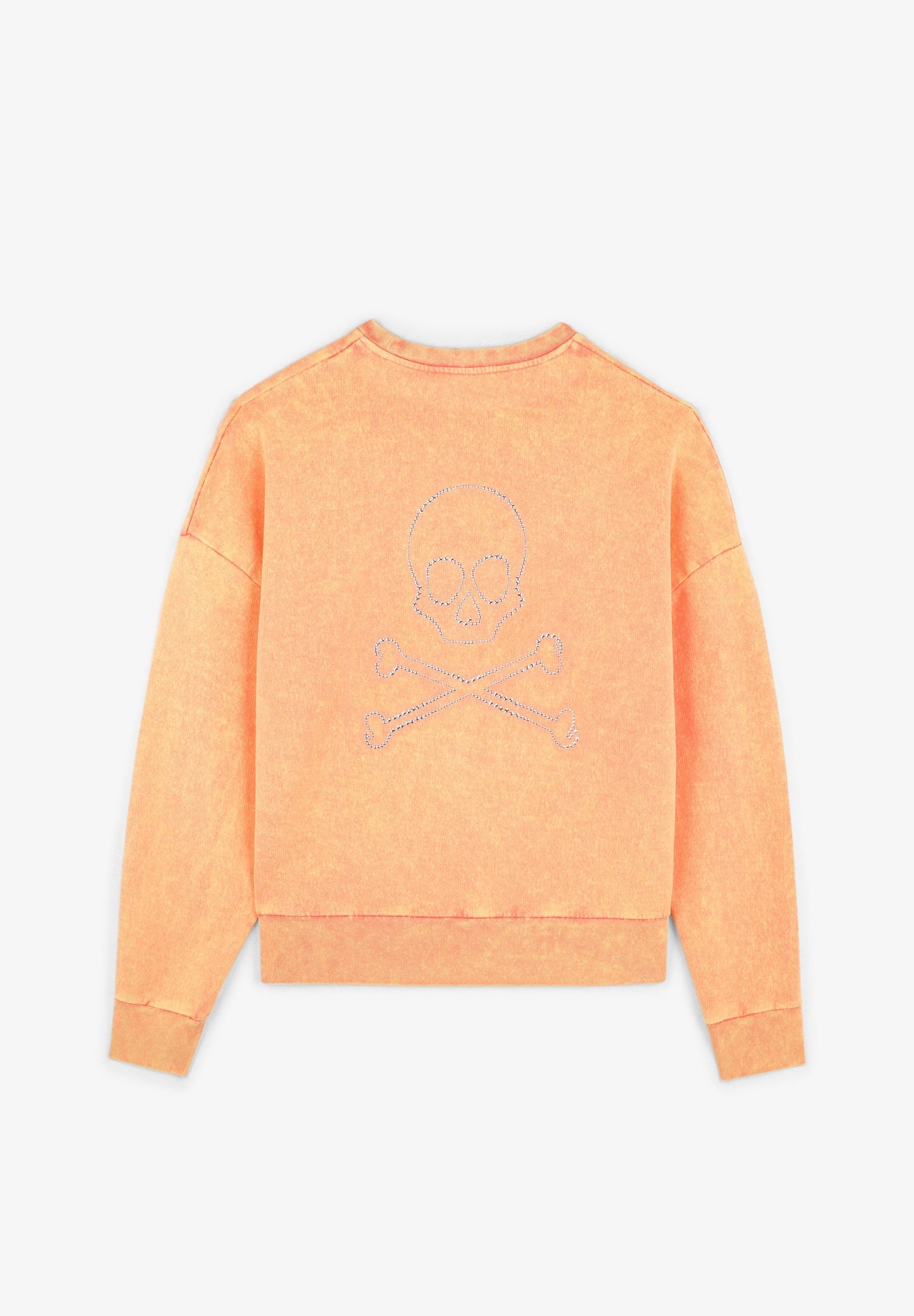 FADED SWEATSHIRT WITH SHINY SKULL