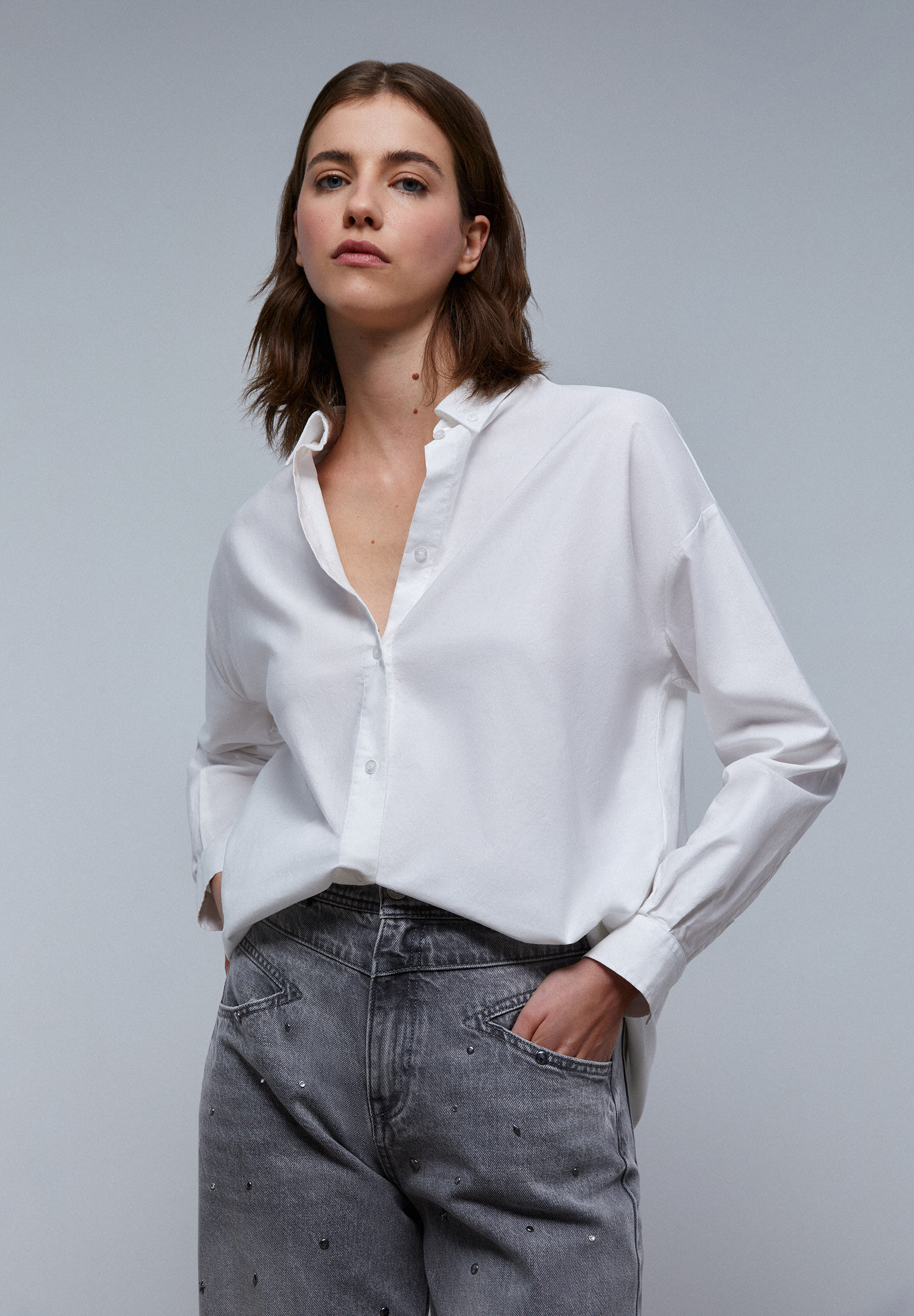 OXFORD SHIRT WITH BUTTON-DOWN COLLAR