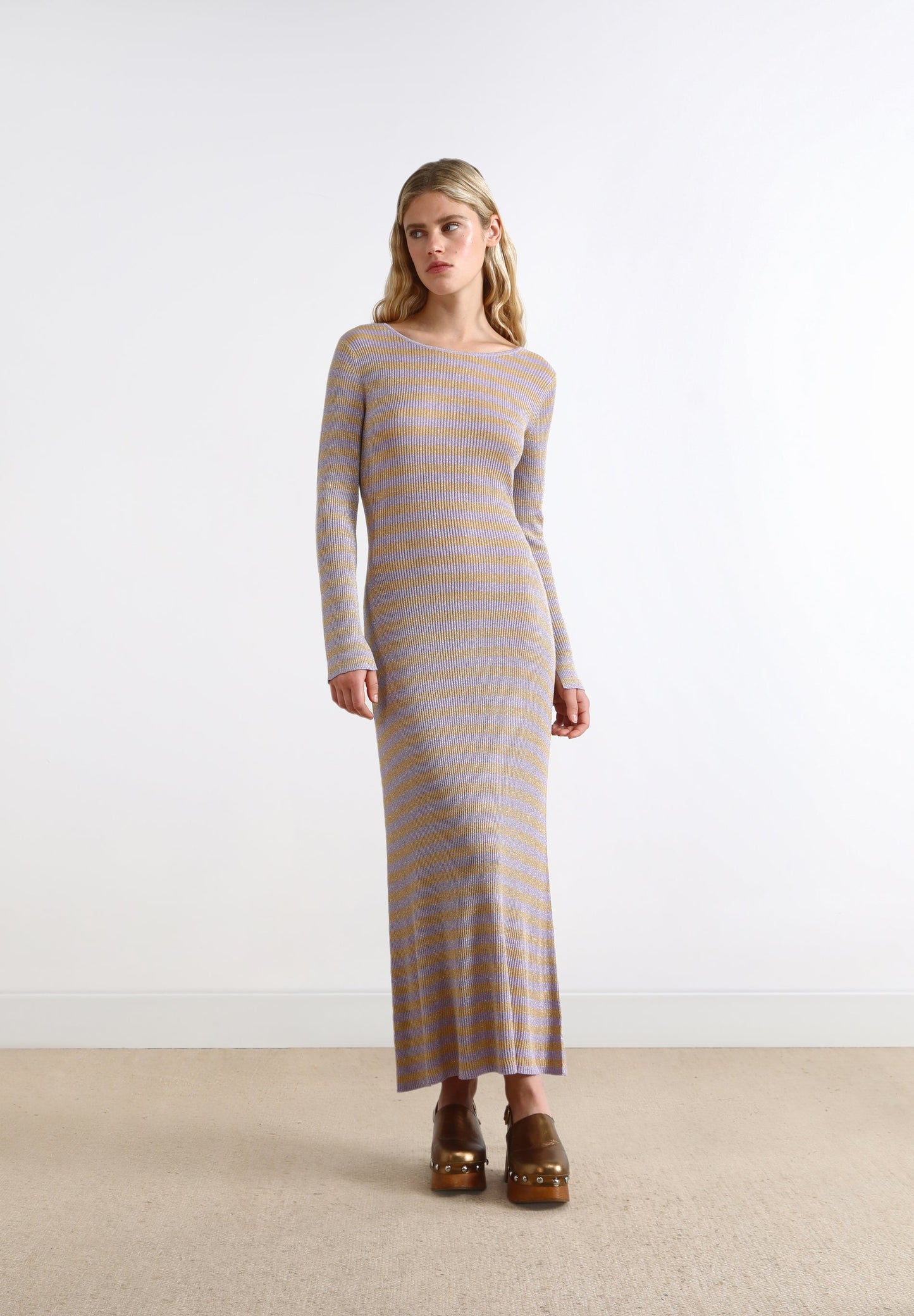 DRESS WITH LUREX KNOT