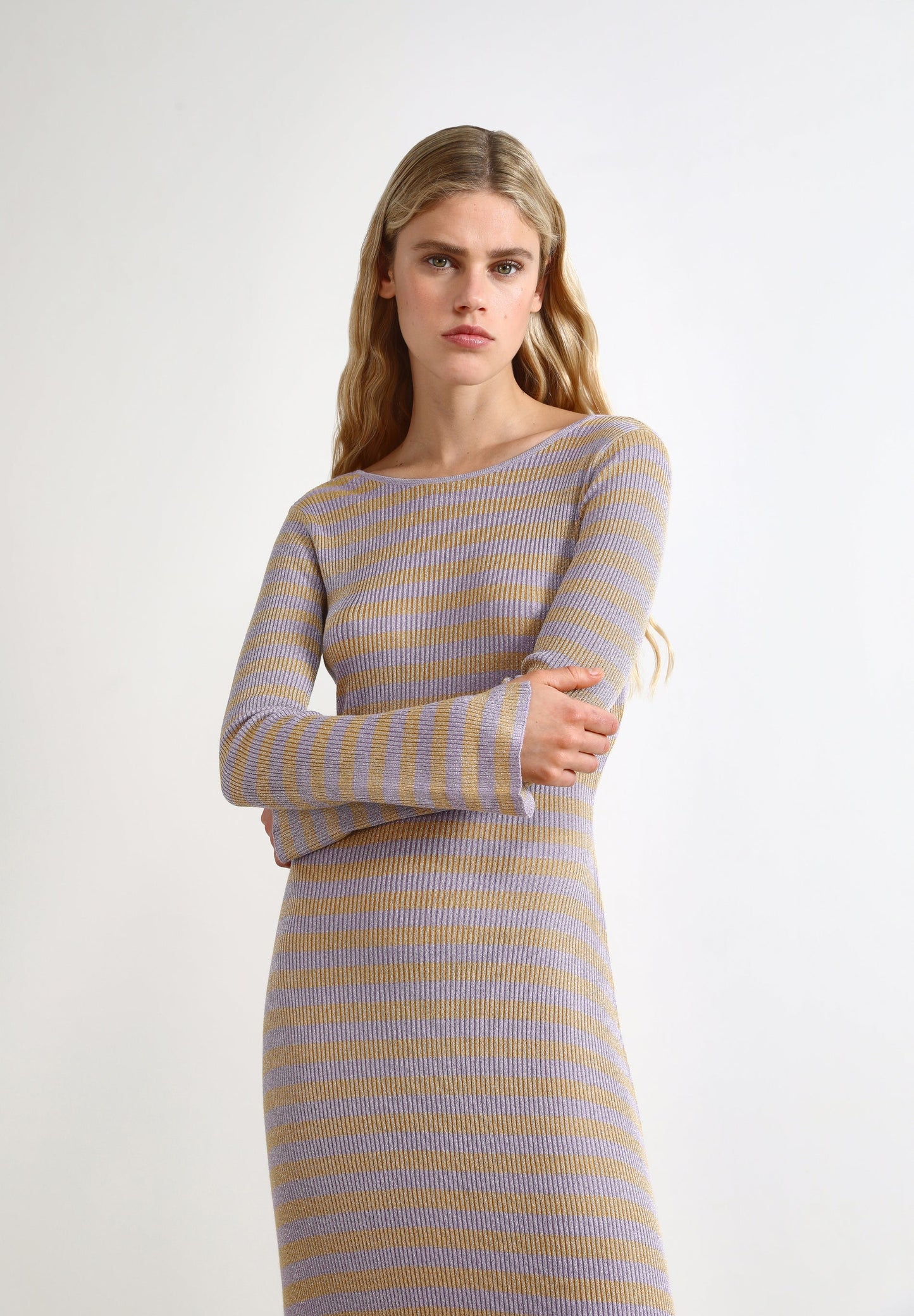 DRESS WITH LUREX KNOT