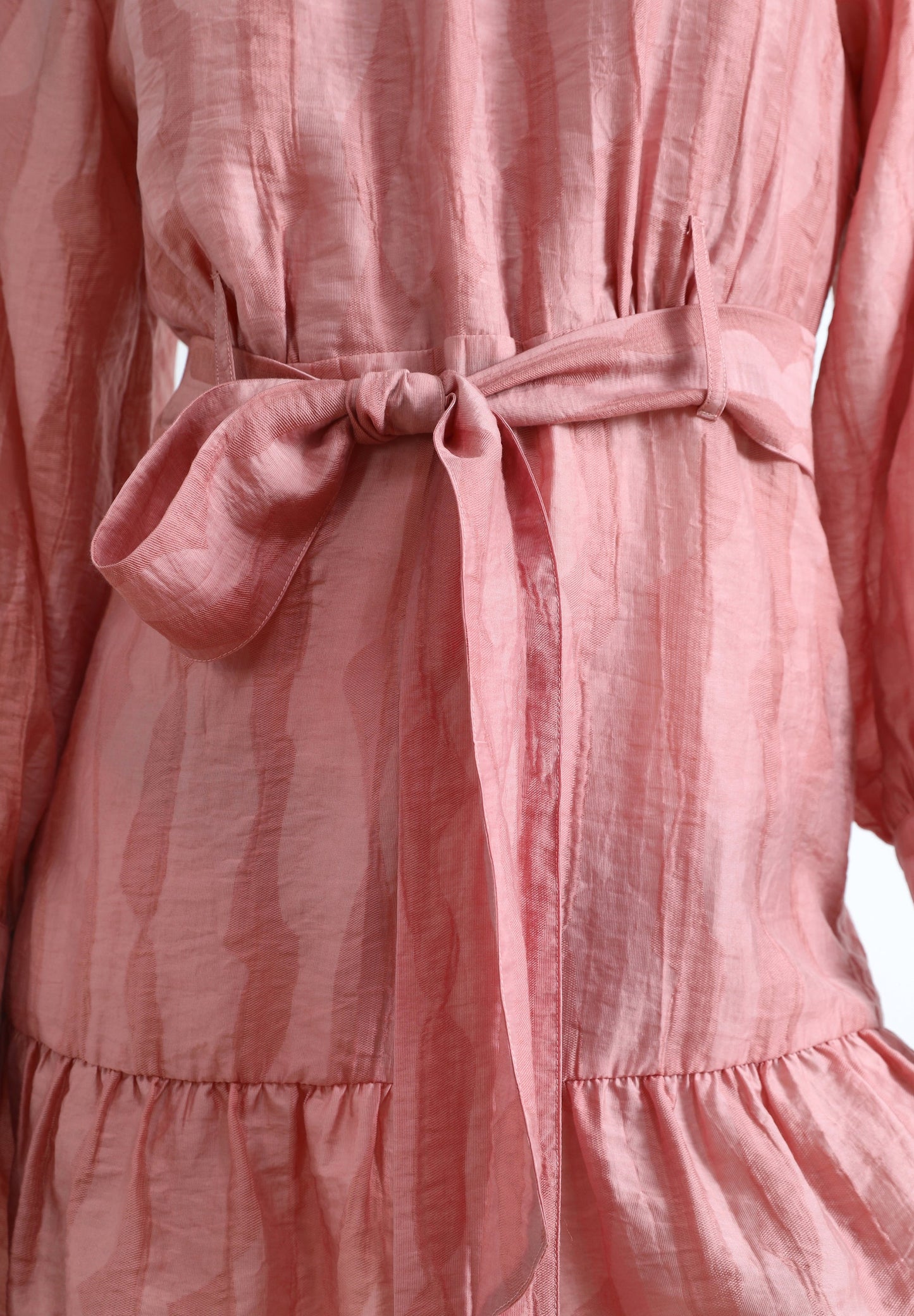 VOLUME JACQUARD DRESS