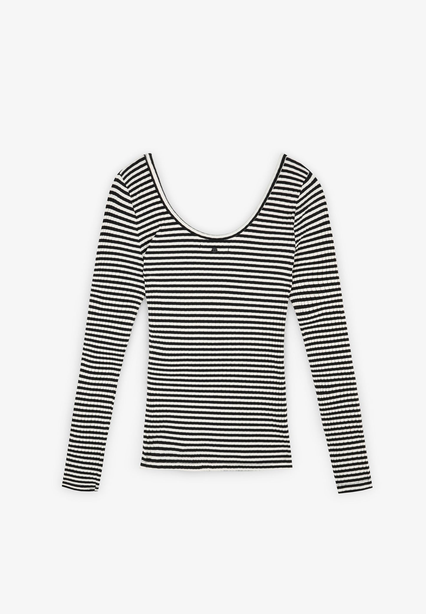 TWO-TONE STRIPED T-SHIRT