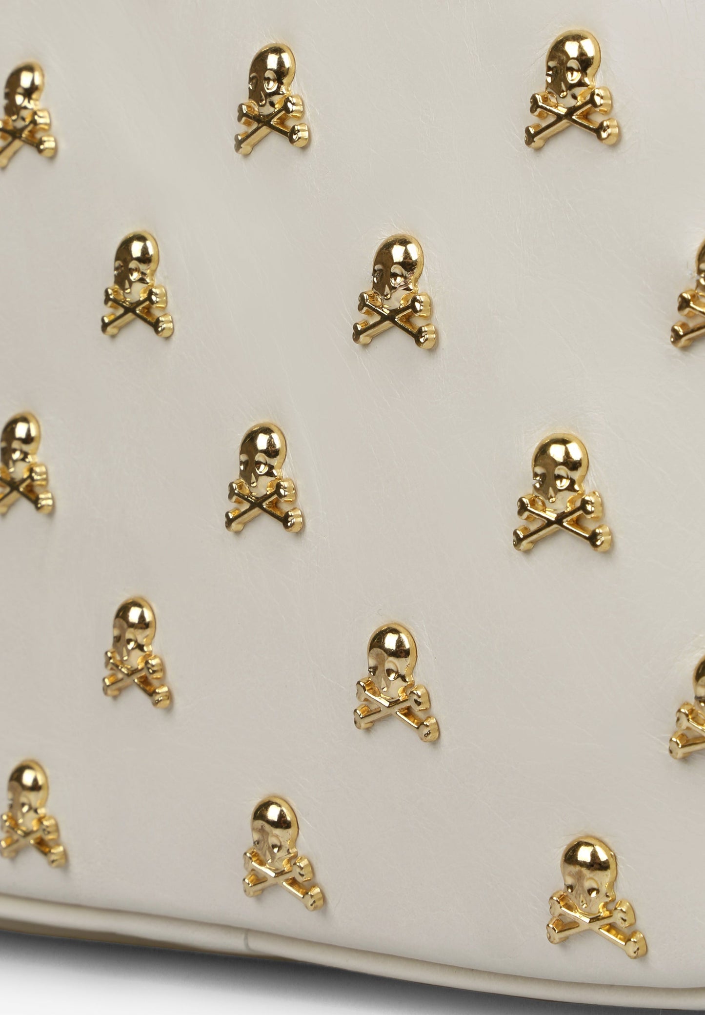 LEATHER CROSSBODY BAG WITH SKULLS