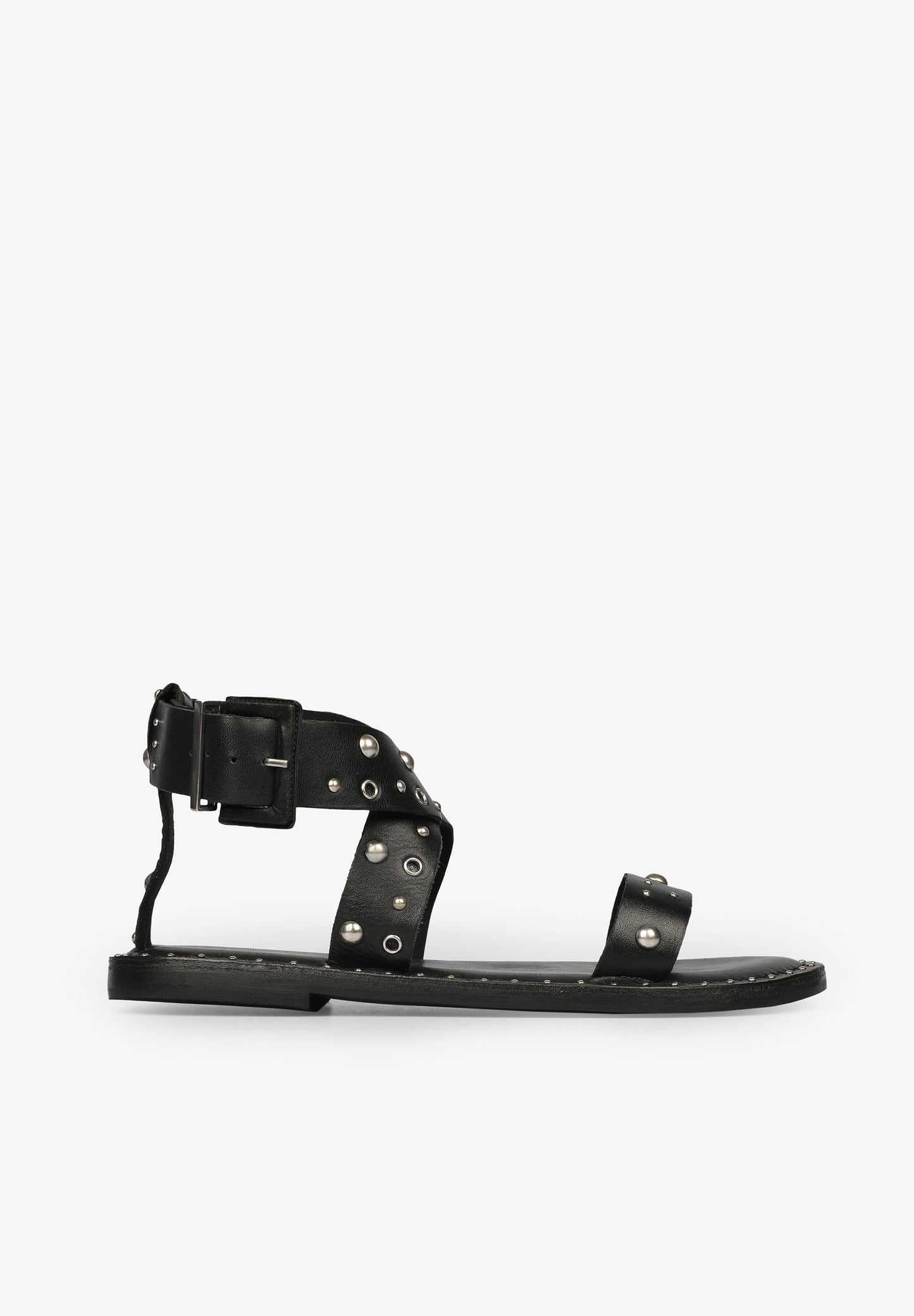 CROSSOVER SANDALS WITH STUDS