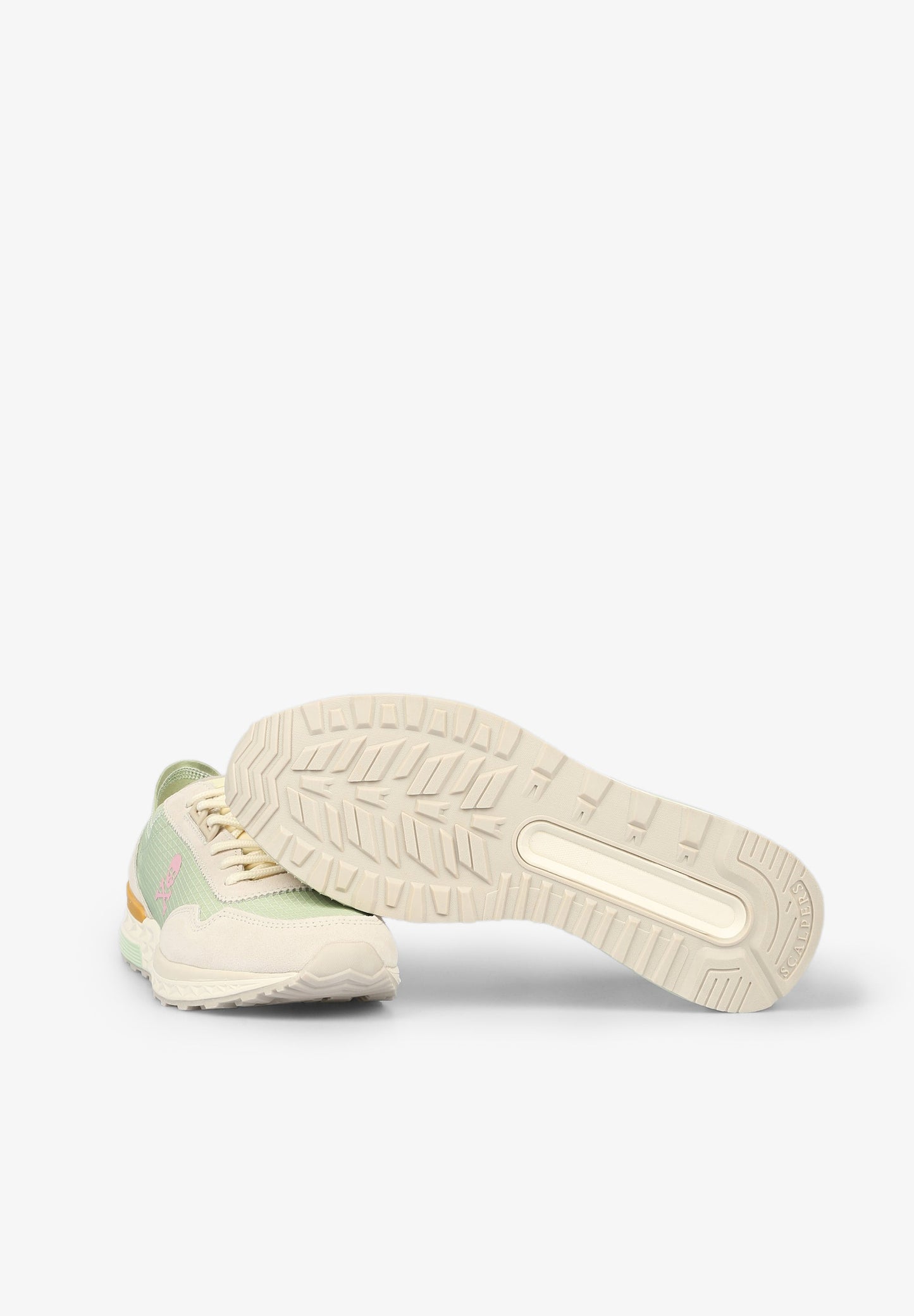 THREE-TONE SUEDE SNEAKERS