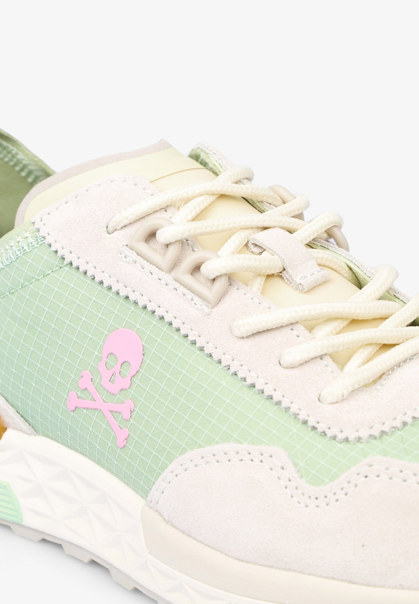 THREE-TONE SUEDE SNEAKERS