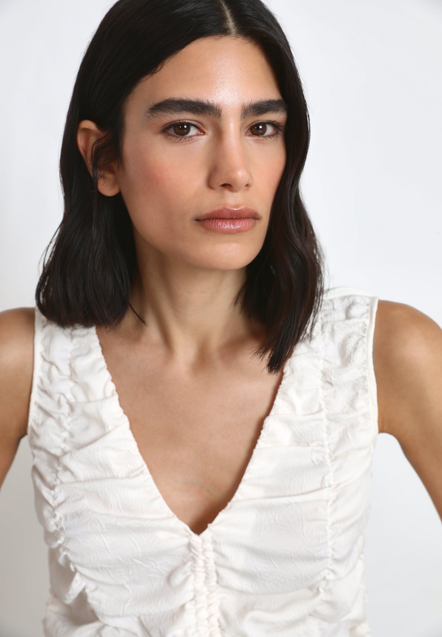 TOP WITH GATHERED DETAILS