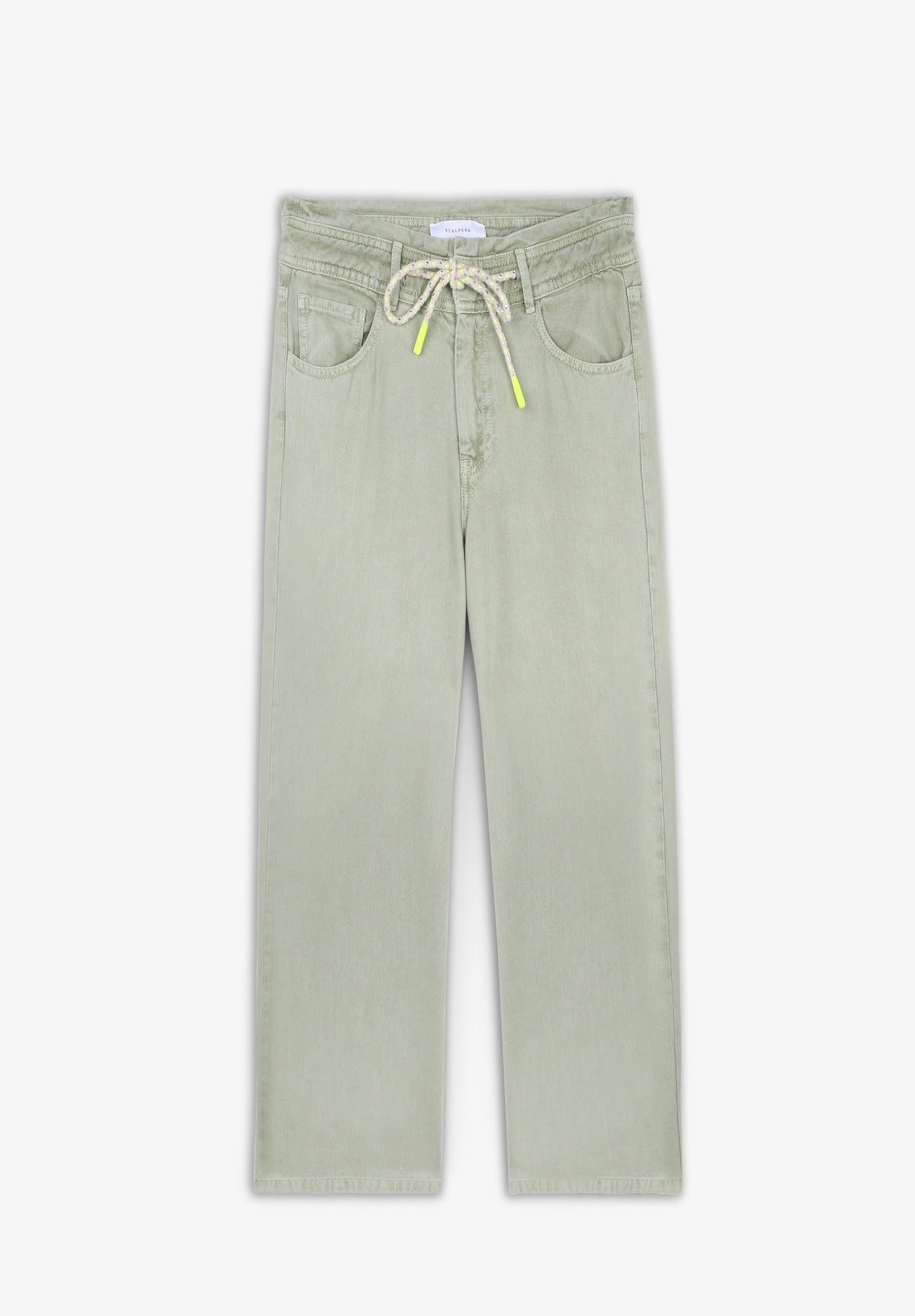 LOW RISE DRAWSTRING JEANS