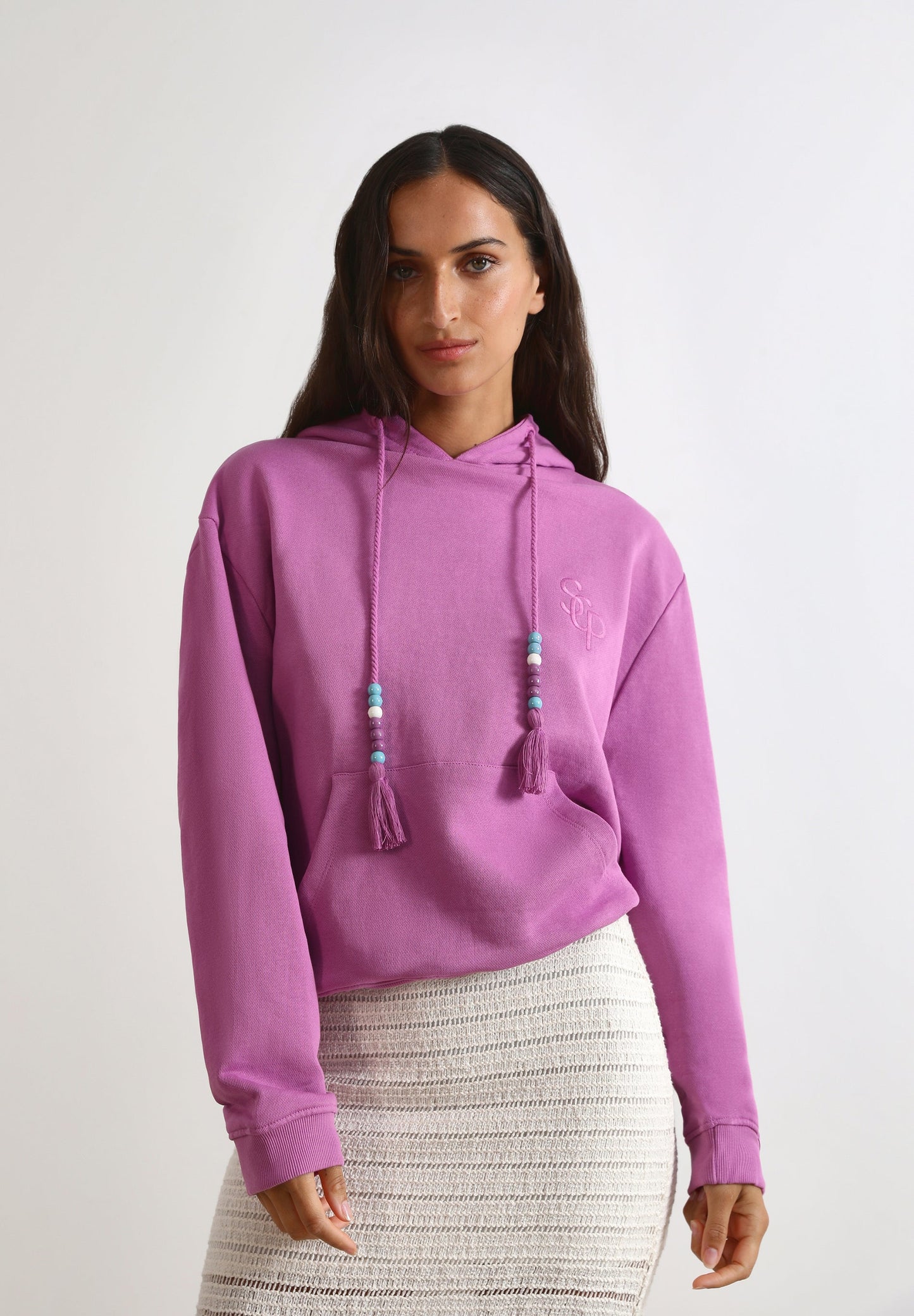 HOODIE WITH TASSELS