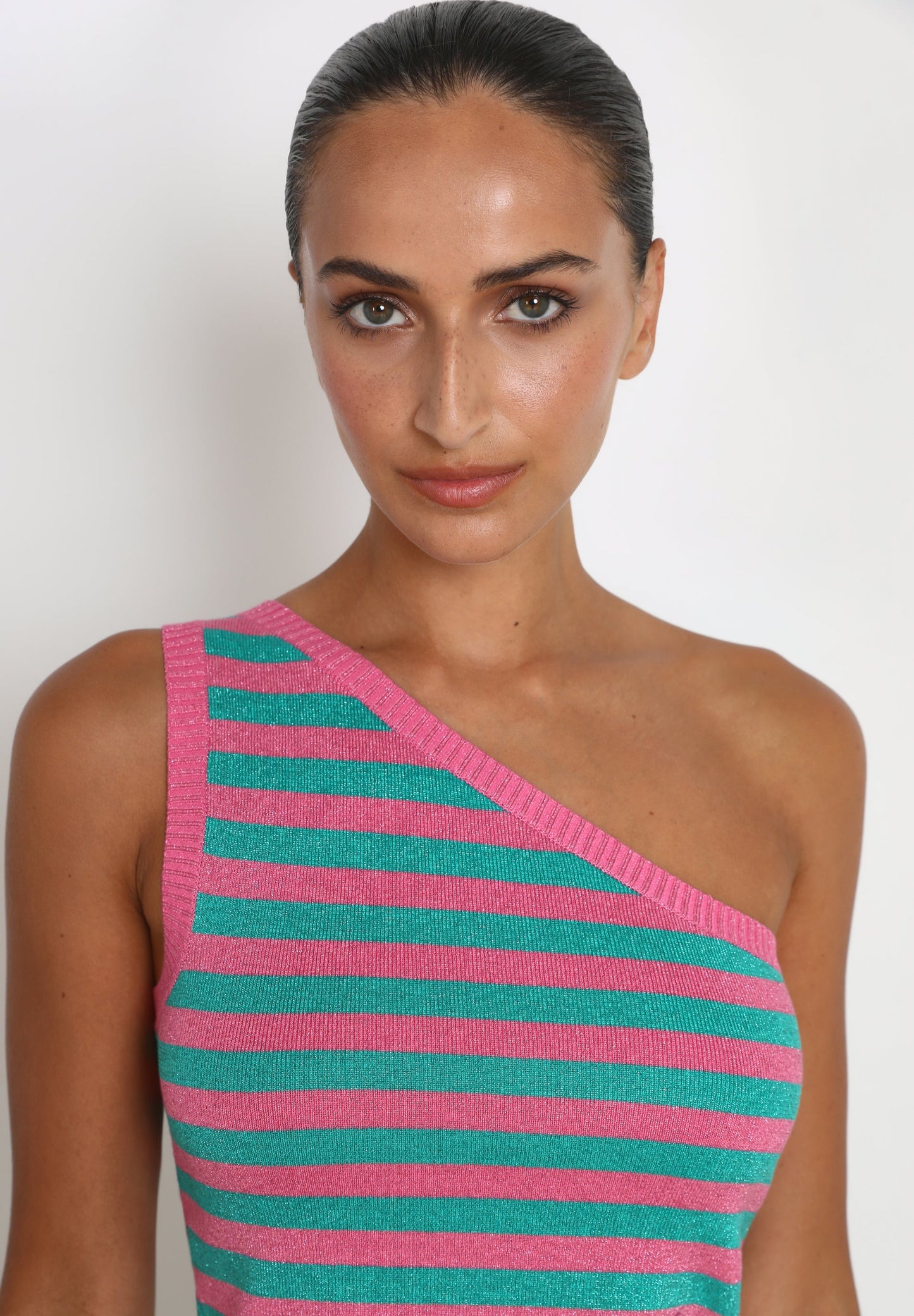 STRIPED ASYMMETRIC TOP