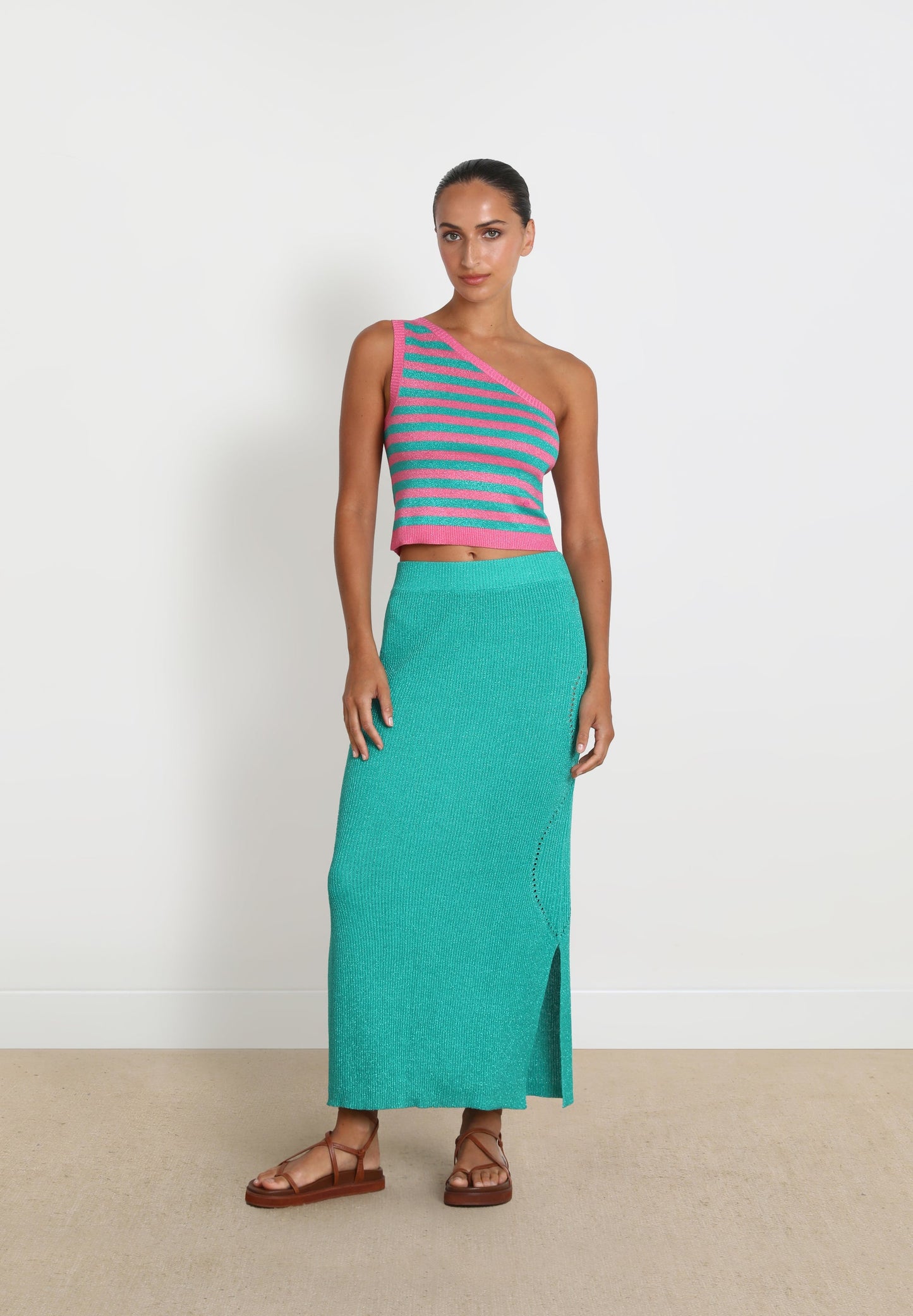 LUREX OPENWORK SKIRT