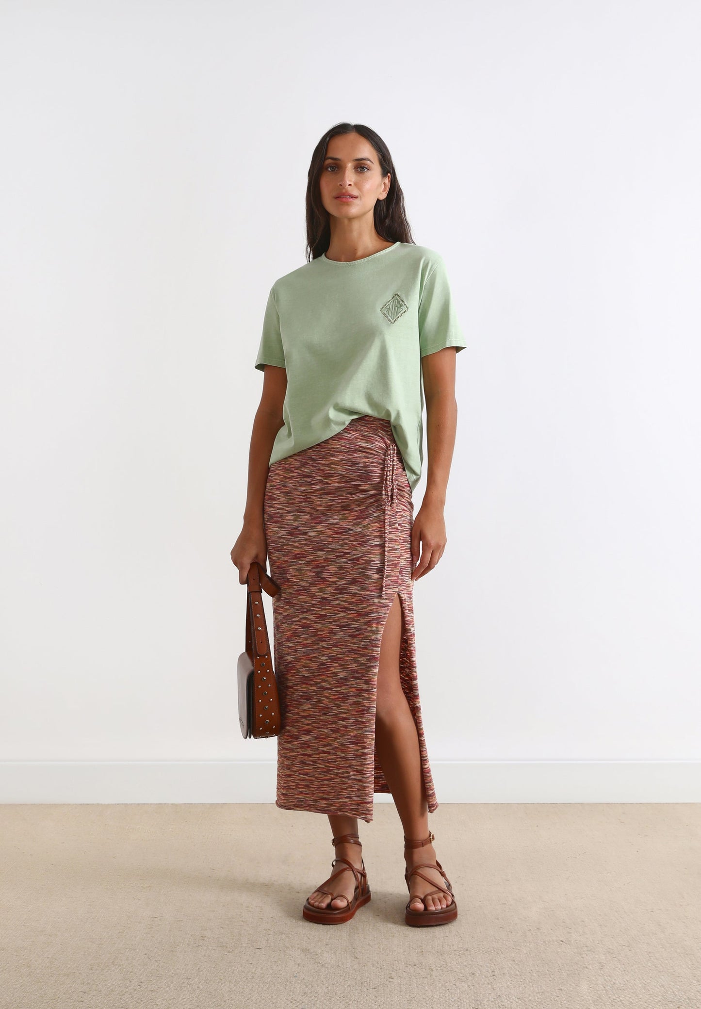 T-SHIRT WITH EMBROIDERY ON THE CHEST