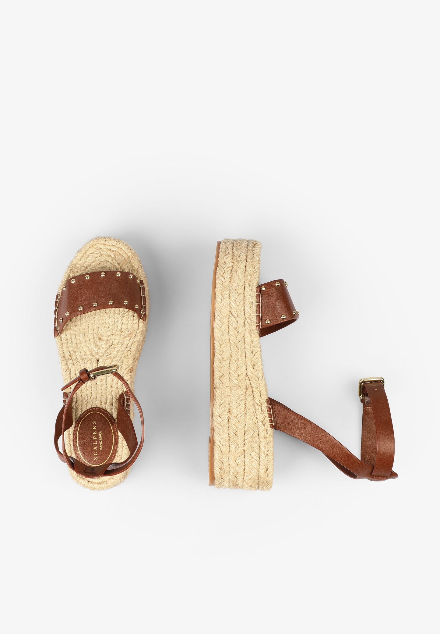 PLATFORM ESPADRILLES WITH STUDS
