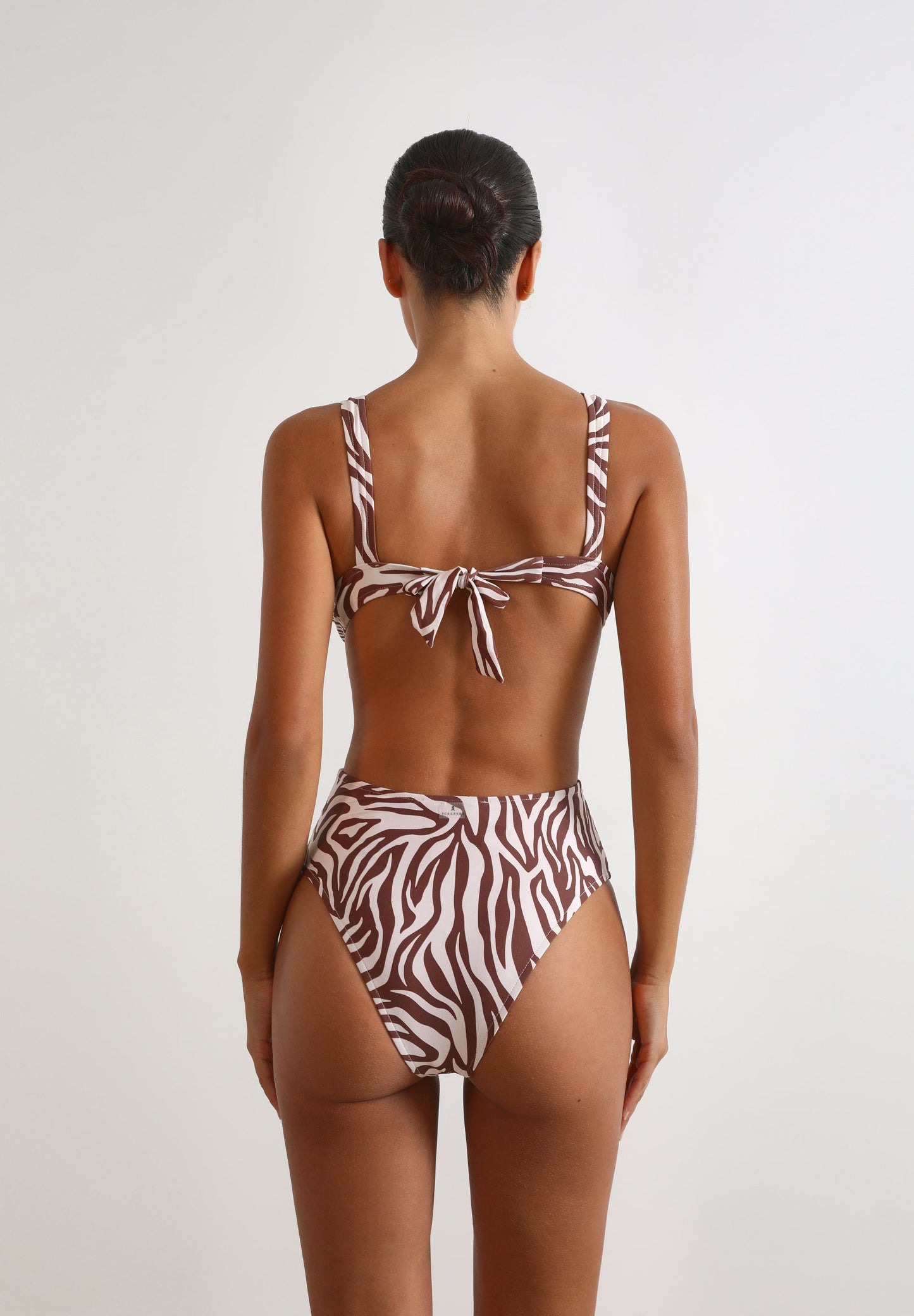 ANIMAL PRINT CUT-OUT SWIMSUIT