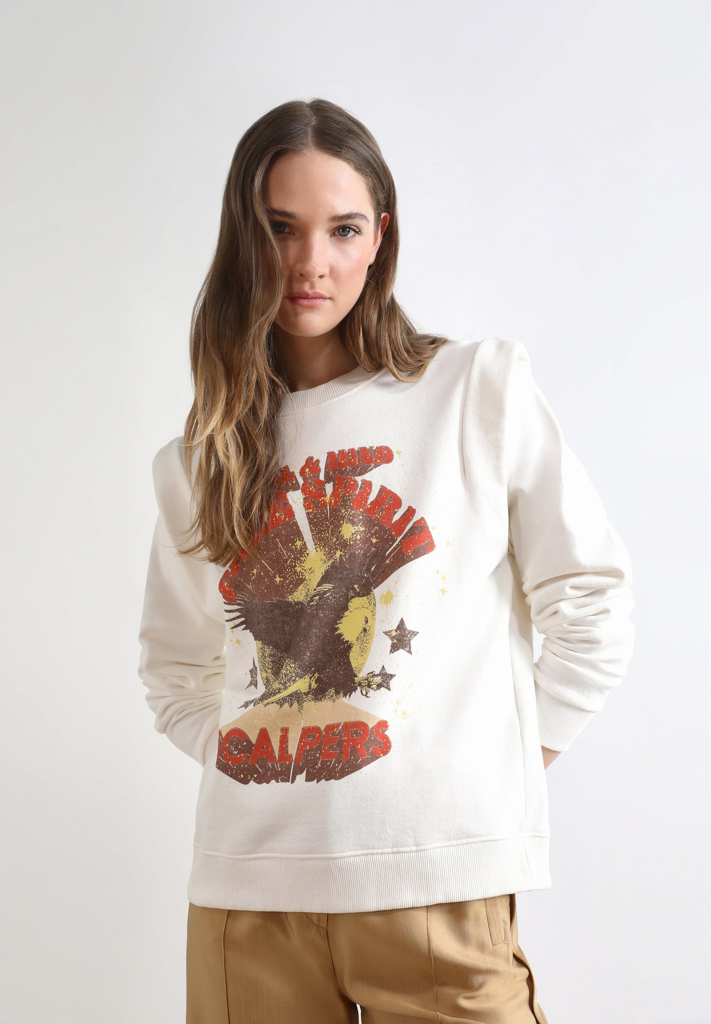SWEATSHIRT WITH EAGLE PRINT
