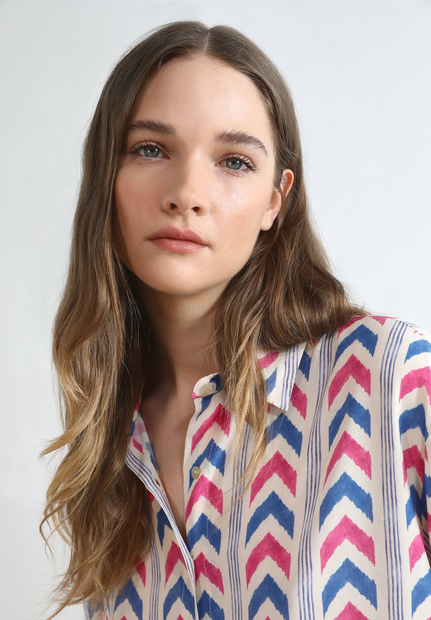 PRINTED FLOWING T-SHIRT