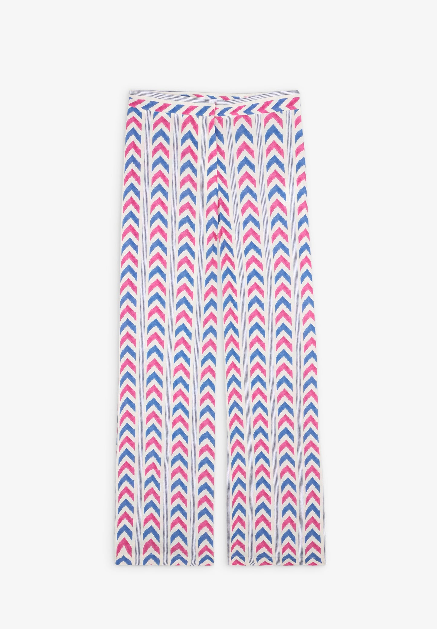 PRINTED FLARED TROUSERS