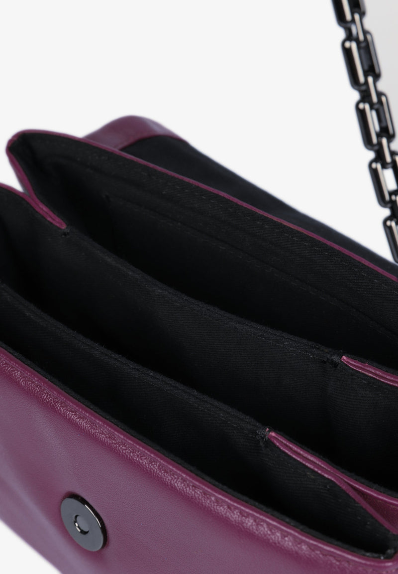 LEATHER BAG WITH COMPARTMENTS