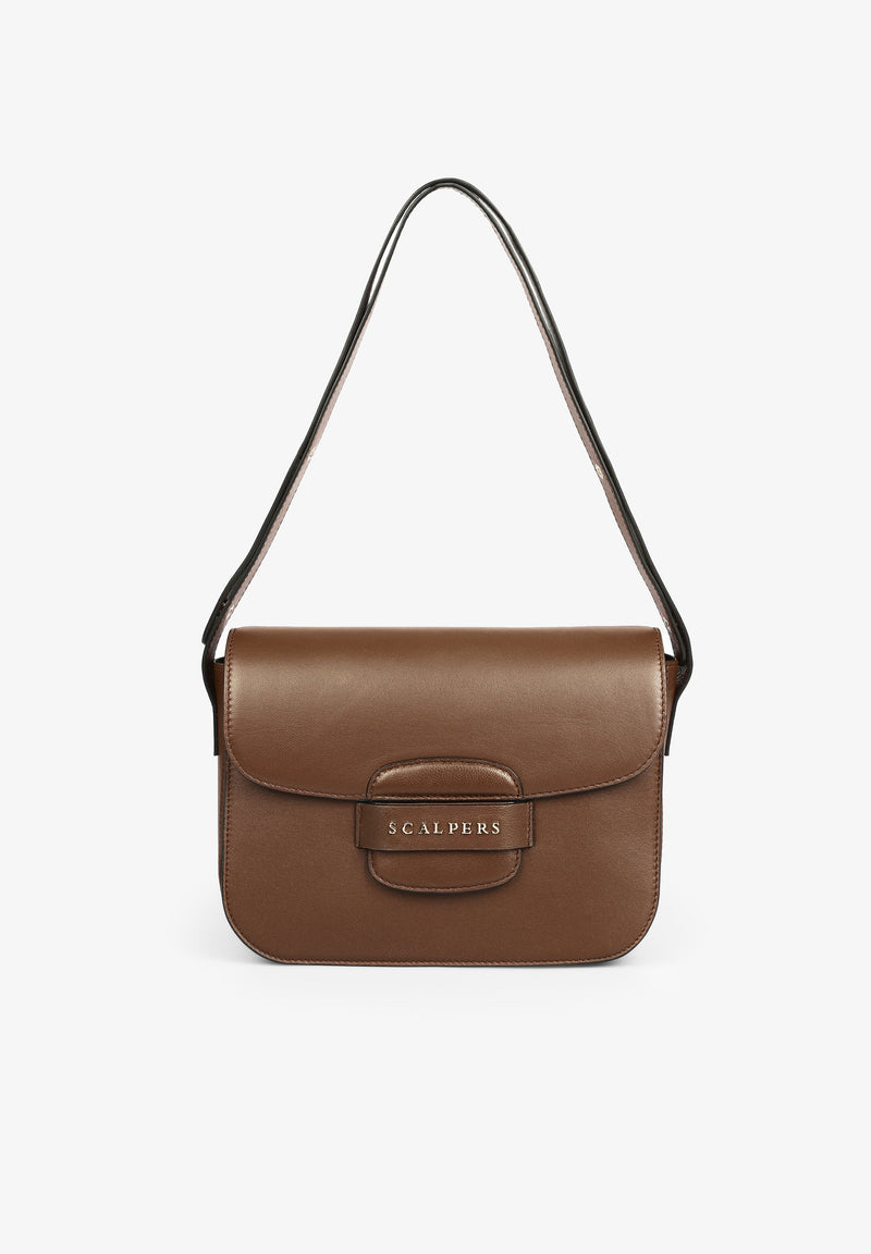 LEATHER BAG WITH ZIP DETAIL