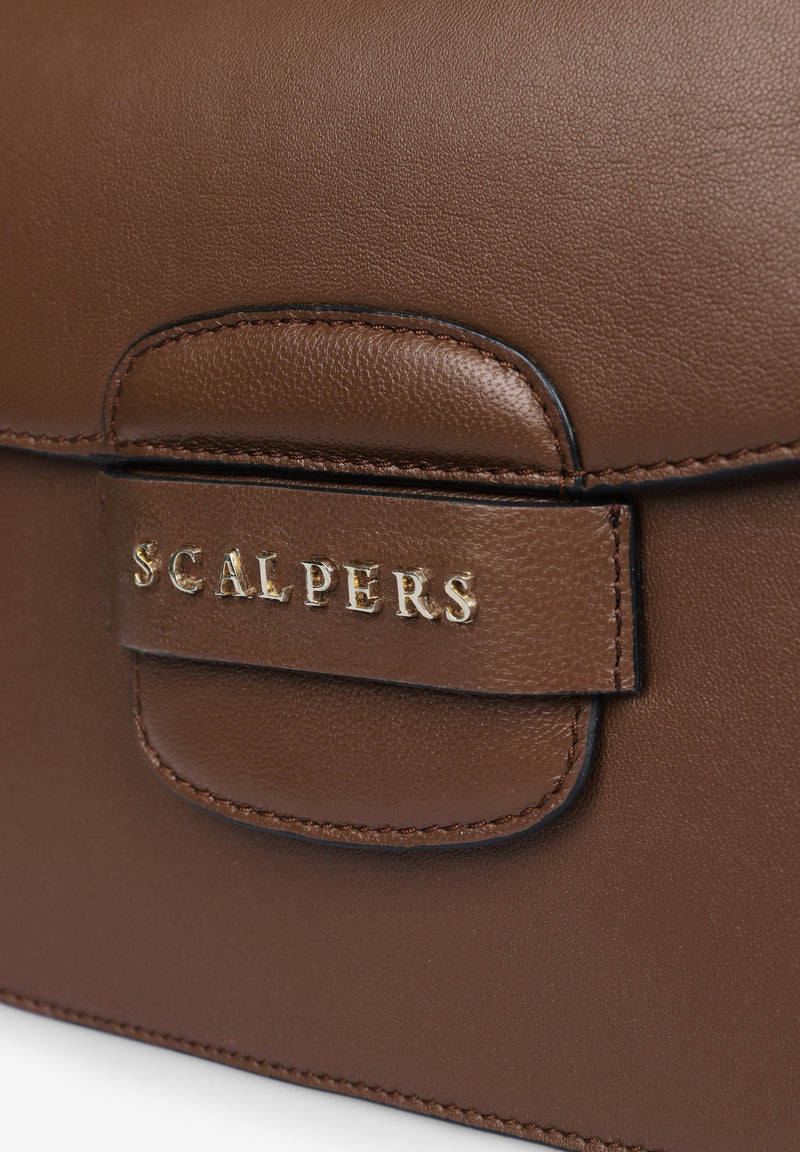 LEATHER BAG WITH ZIP DETAIL