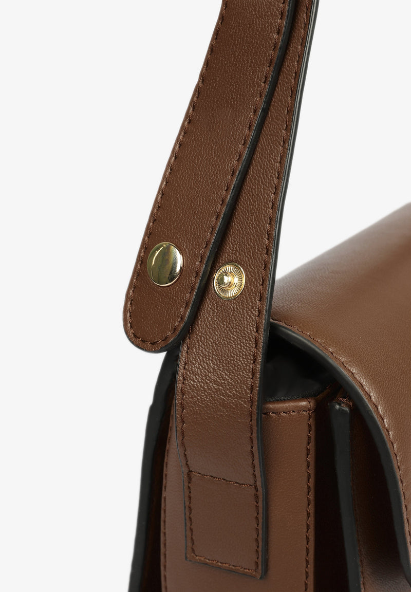 LEATHER BAG WITH ZIP DETAIL